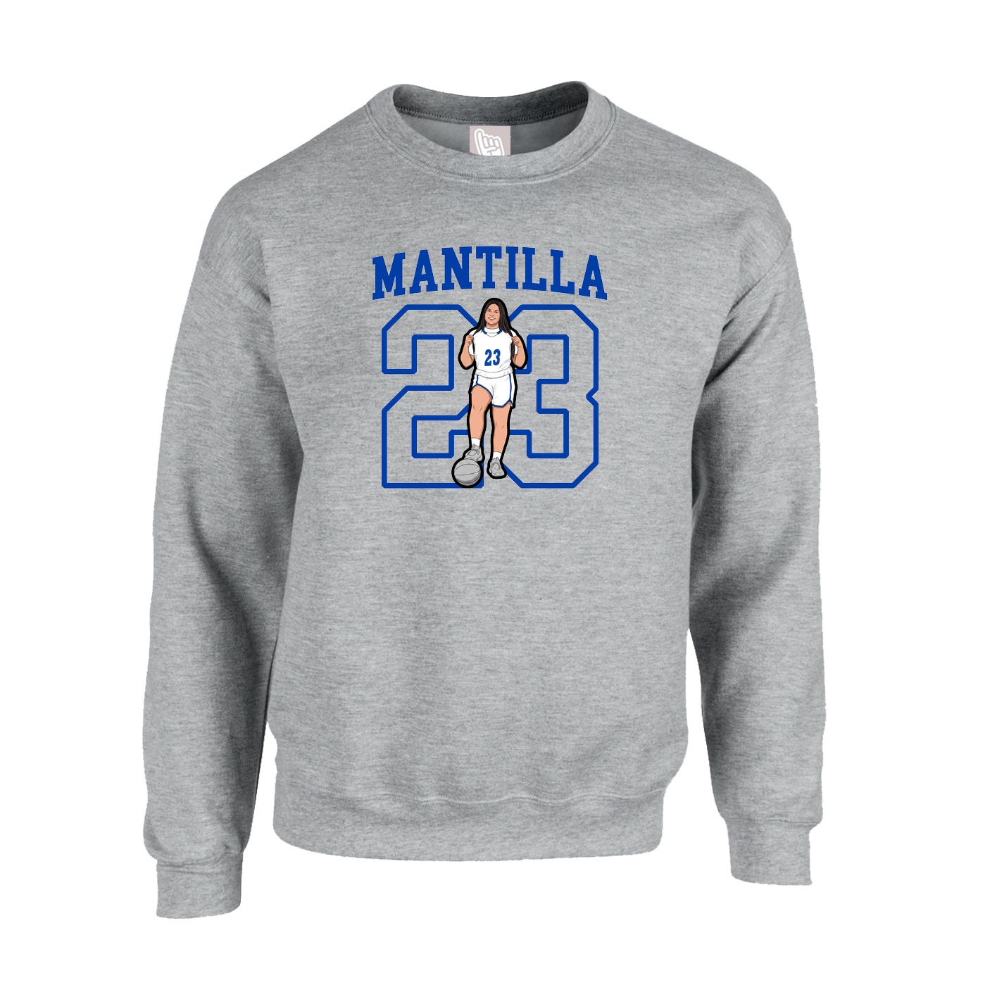 Fleece Crew — Shirsey in Grey