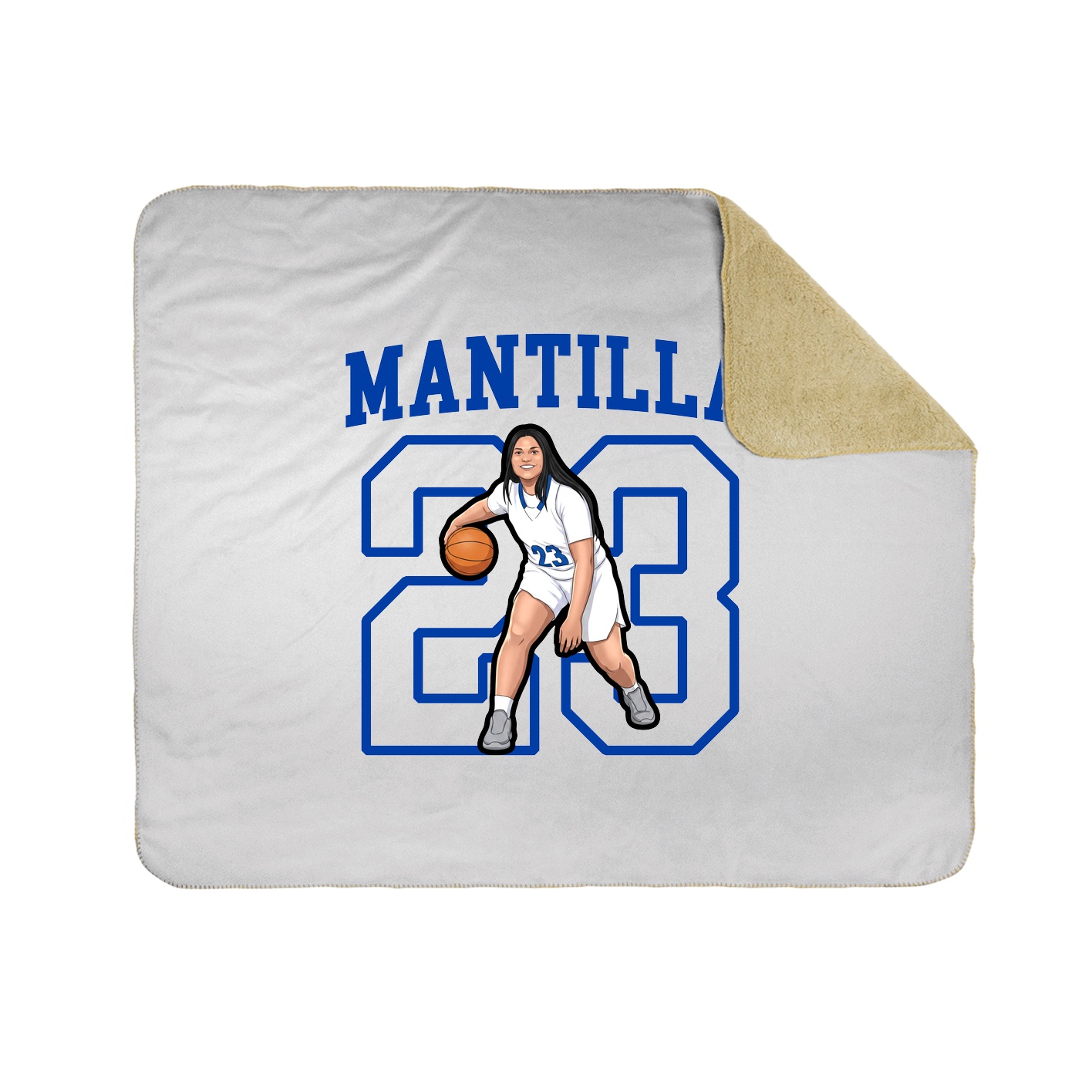 50x60 Sherpa Lined Throw Blanket