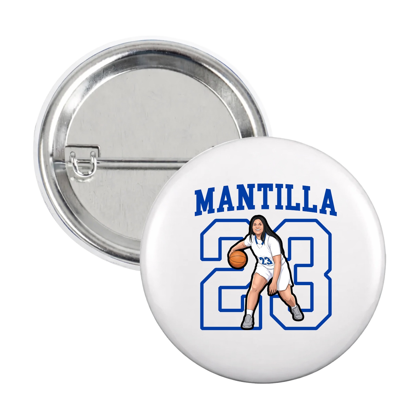 Game Day Button — Shirsey in White