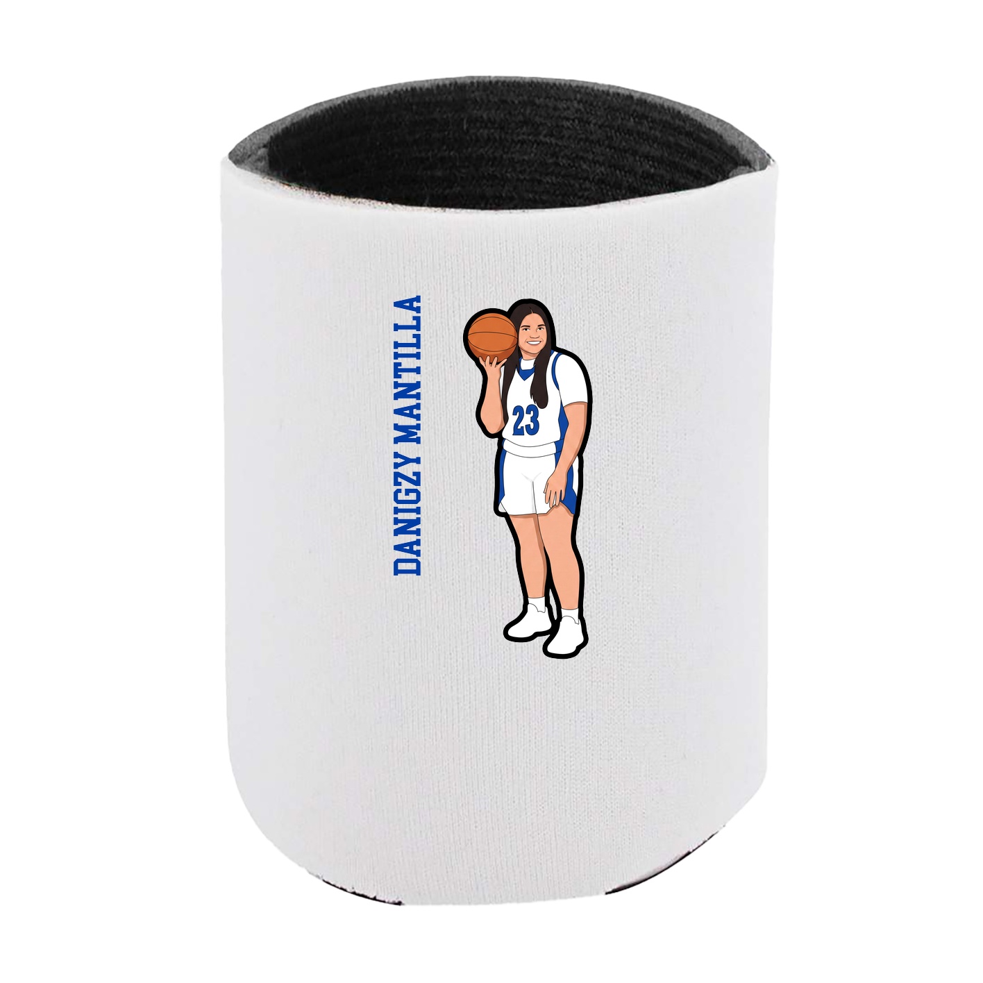Can Holder — Name Vertical in White