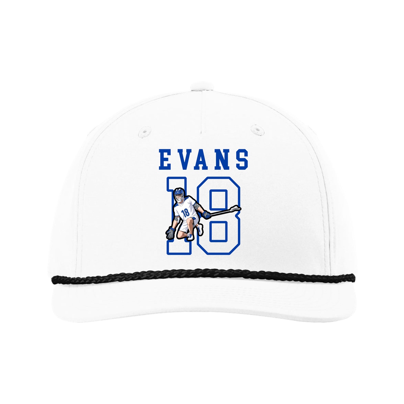 Five-Panel Classic Rope Cap — Shirsey in White