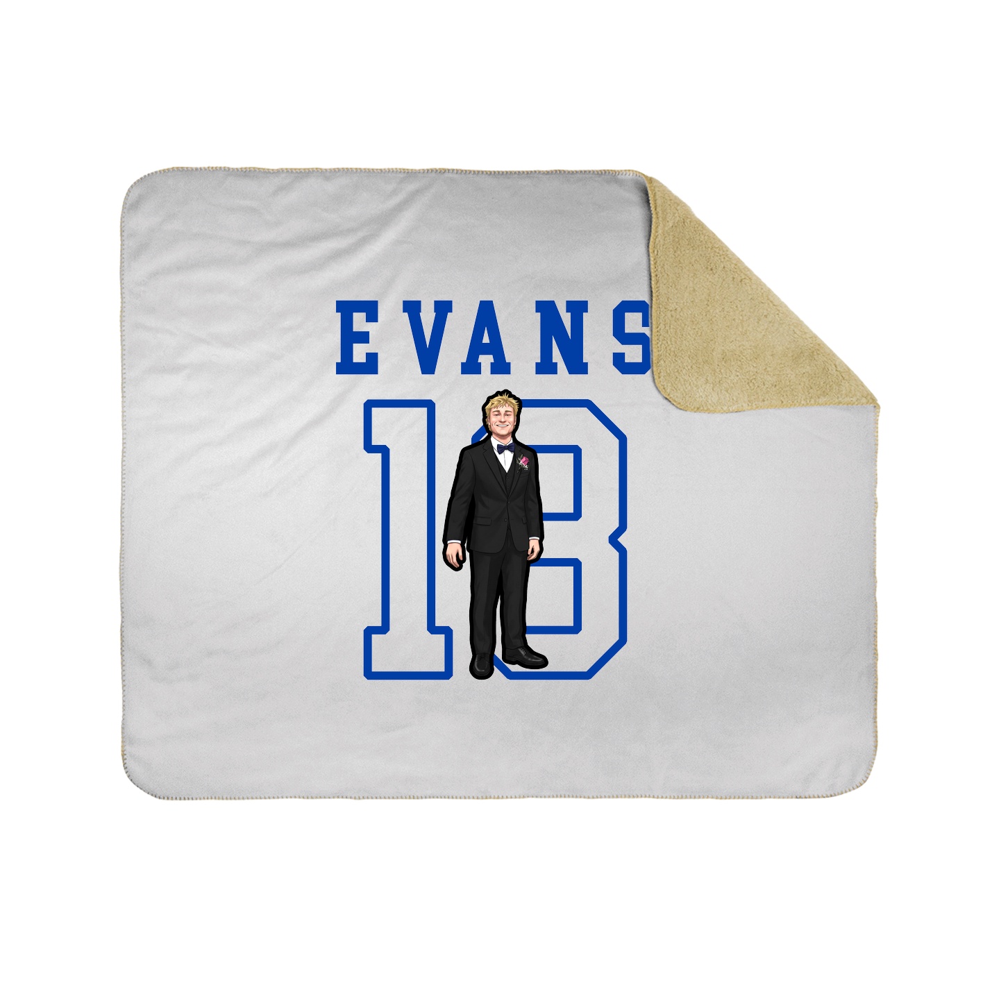 Throw Blanket — Shirsey in White