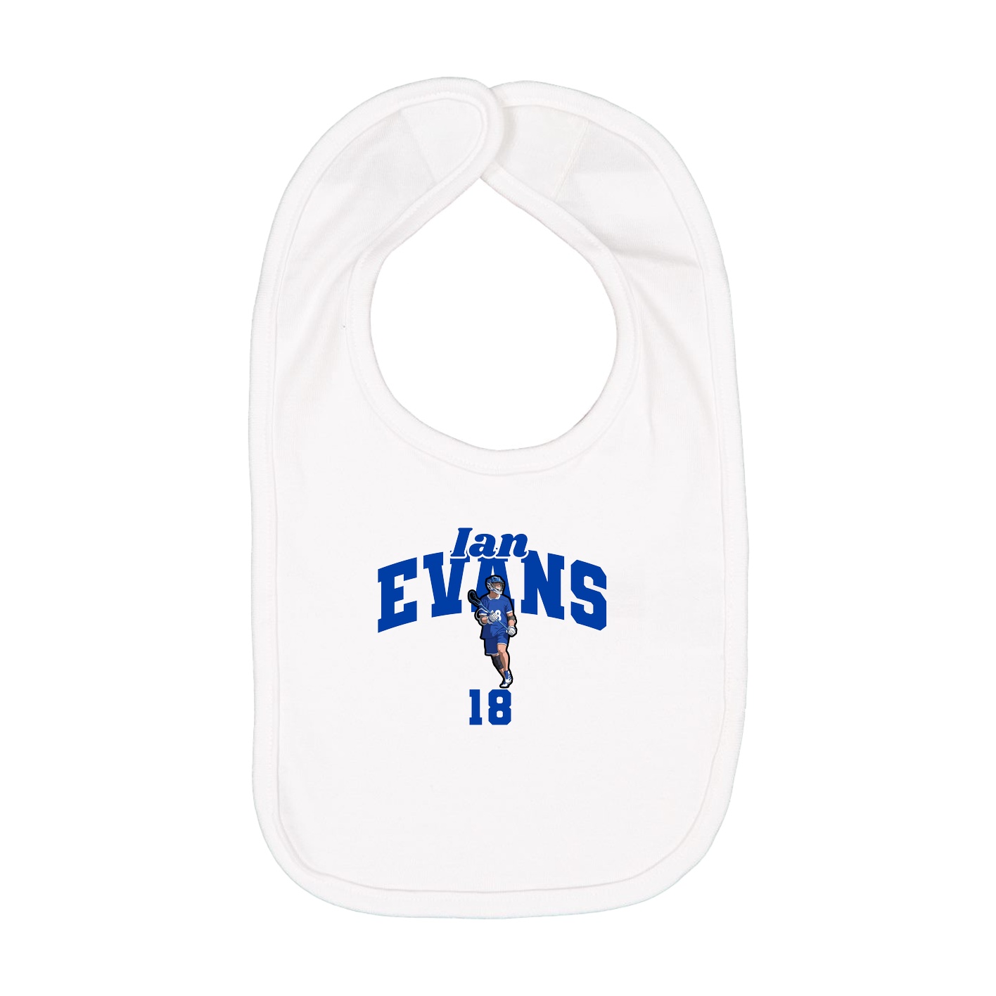 Infant Bib — Signature Arch in White