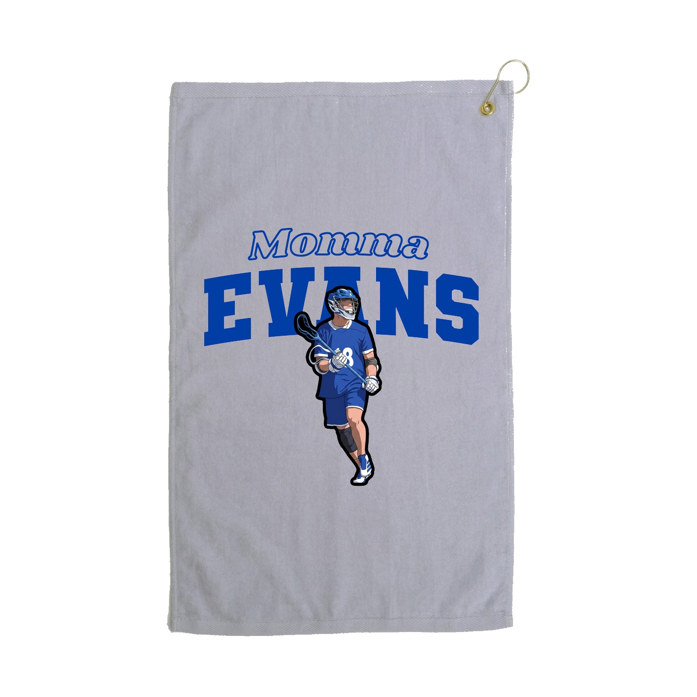 Golf Towel — Mothers Day Block in Grey
