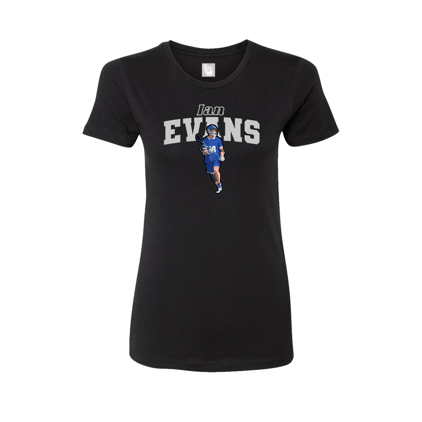 Womens Tee — Name Arch in Black