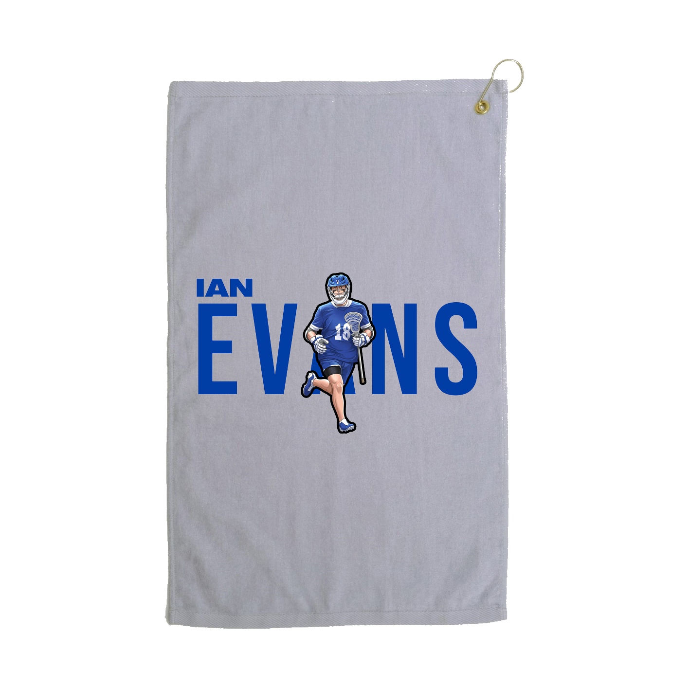 Golf Towel — Player Name in Grey