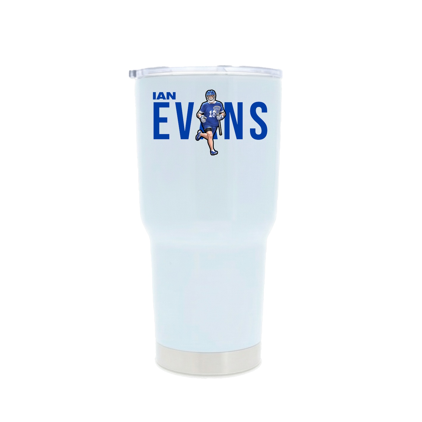 30oz Stainless Steel Tumbler — Player Name in White