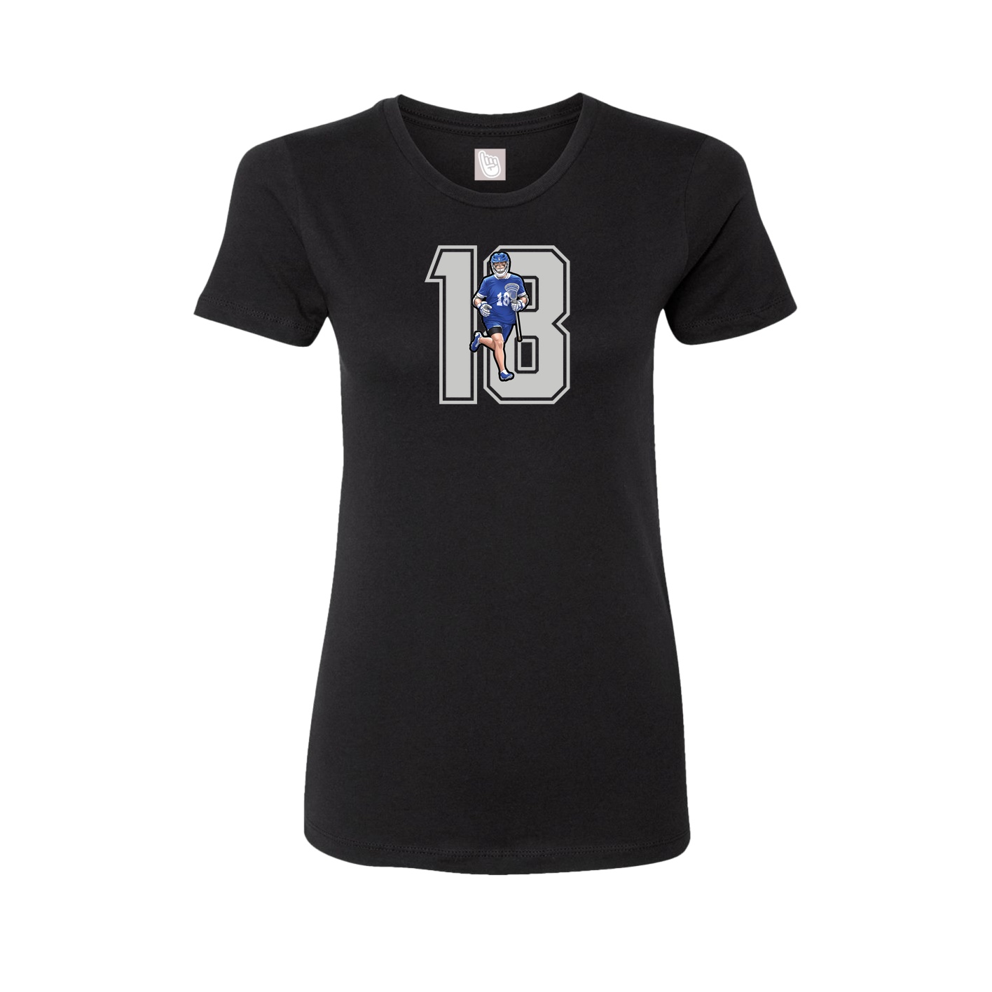Womens Tee — Number in Black