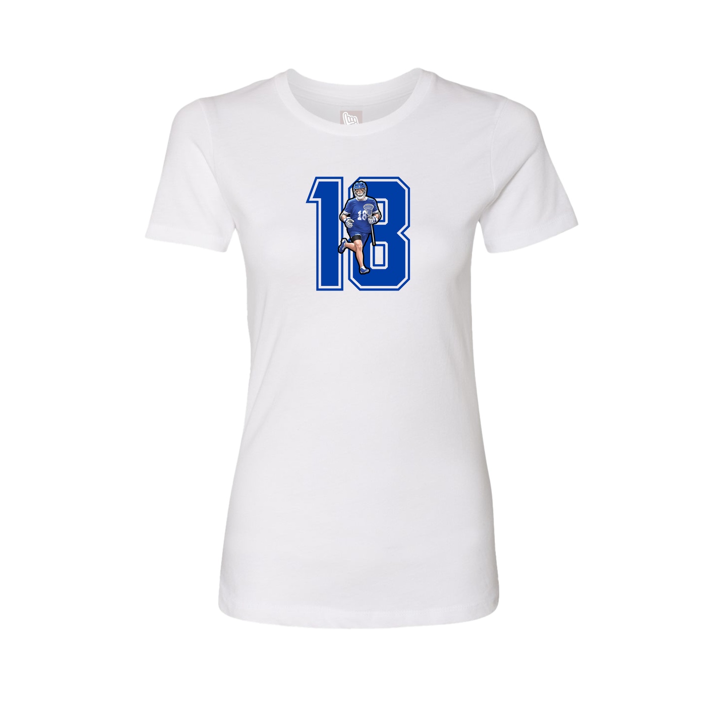 Womens Tee — Number in White
