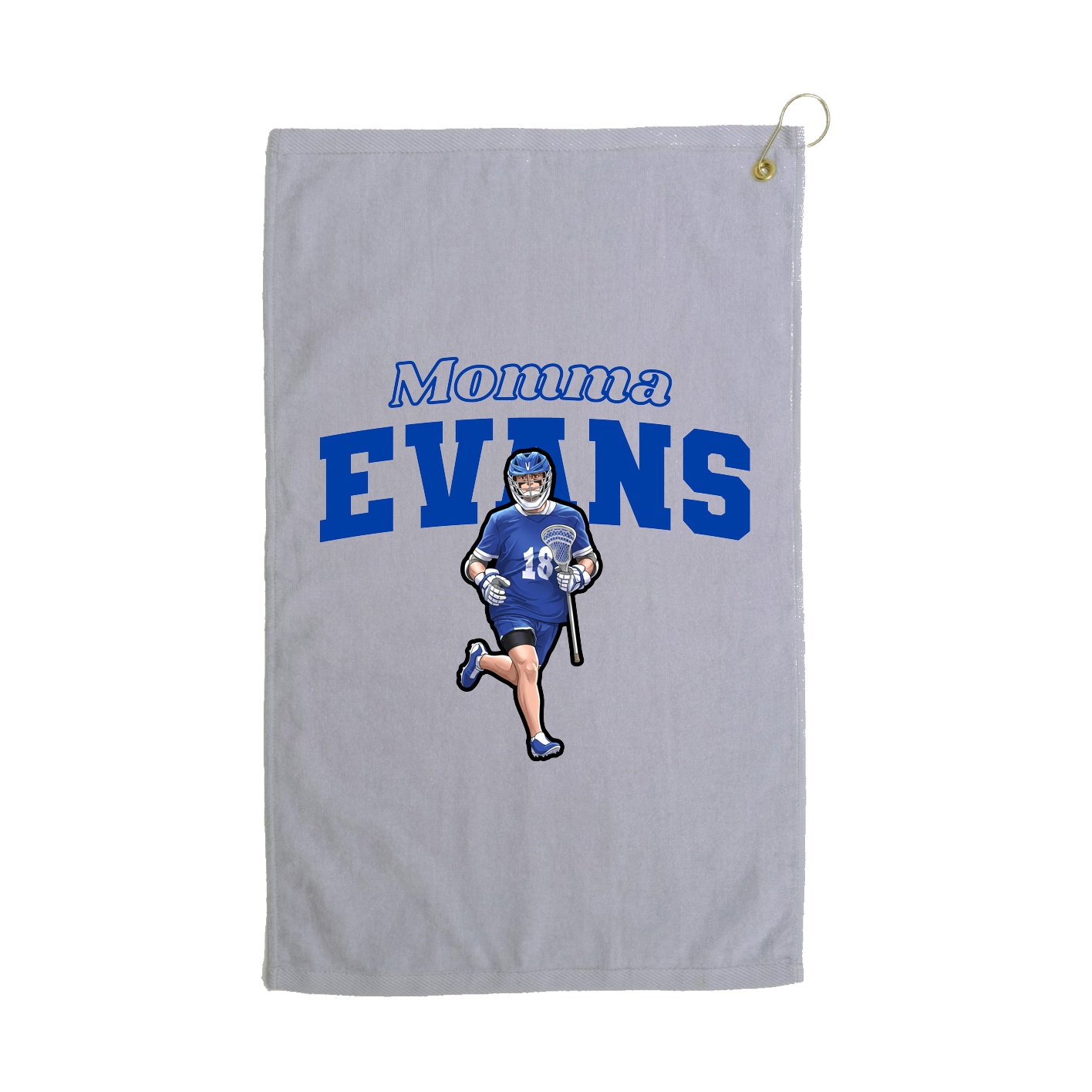 Golf Towel — Mothers Day Block in Grey