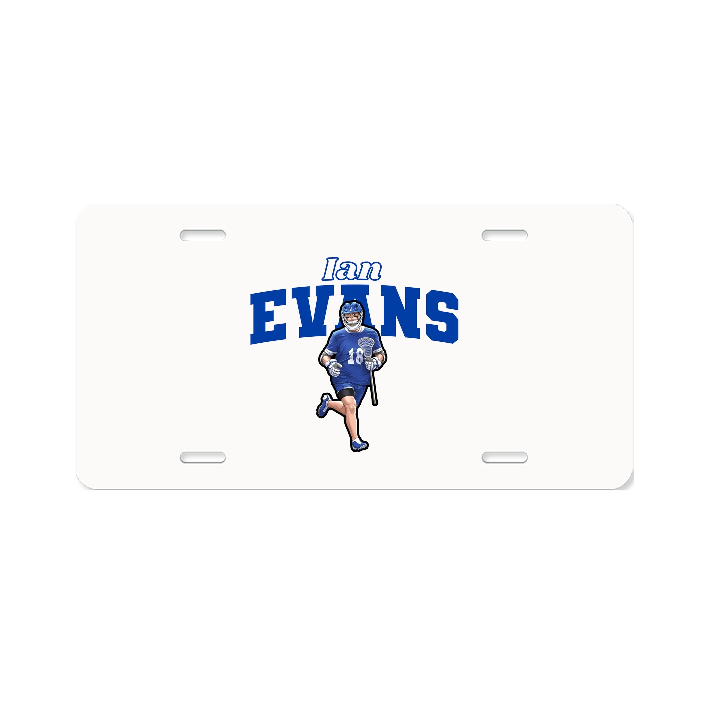 License Plate — Name Arch in Classic