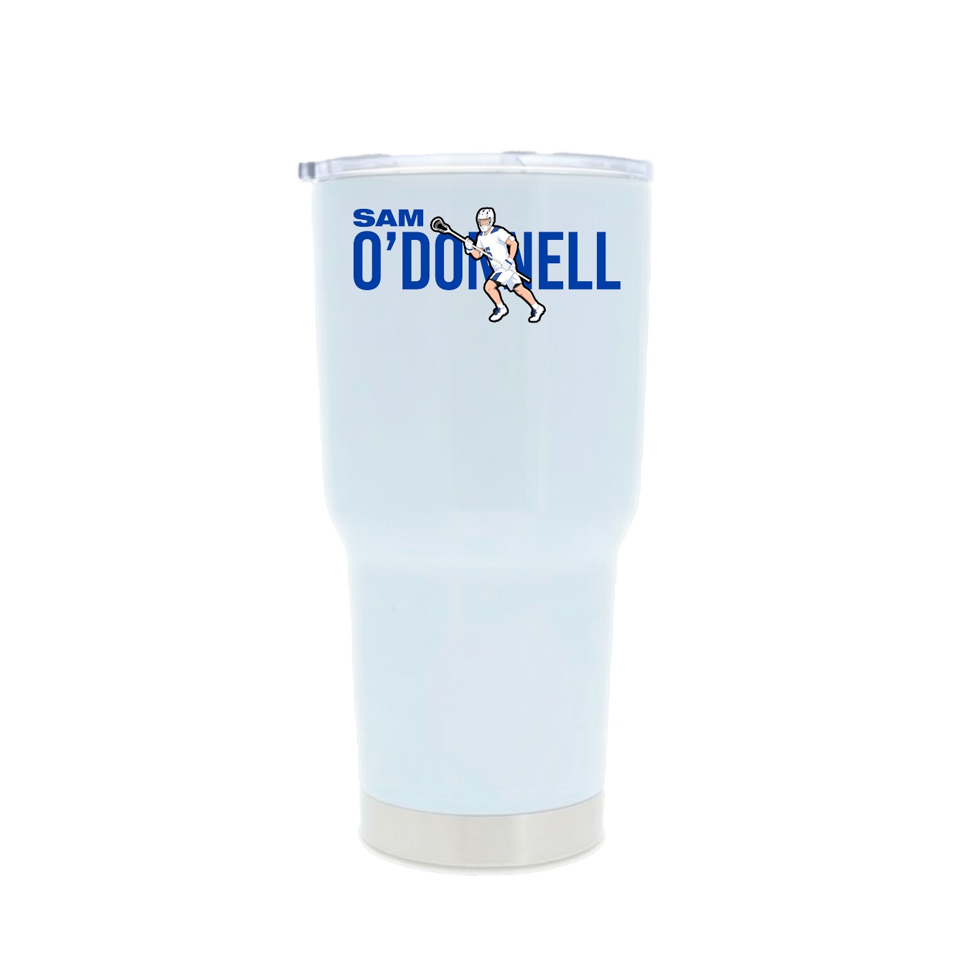 30oz Stainless Steel Tumbler — Player Name in White