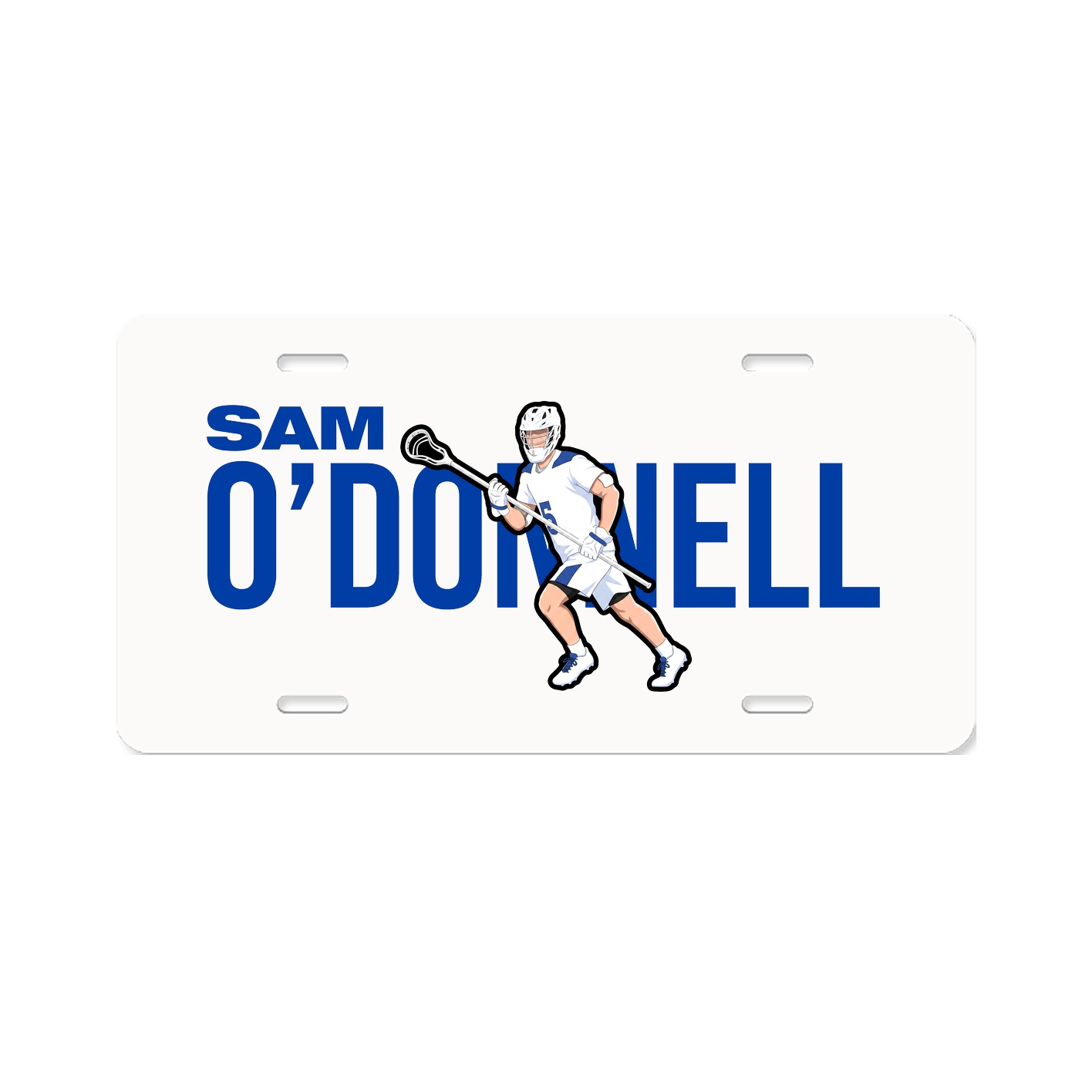 License Plate — Player Name in Classic