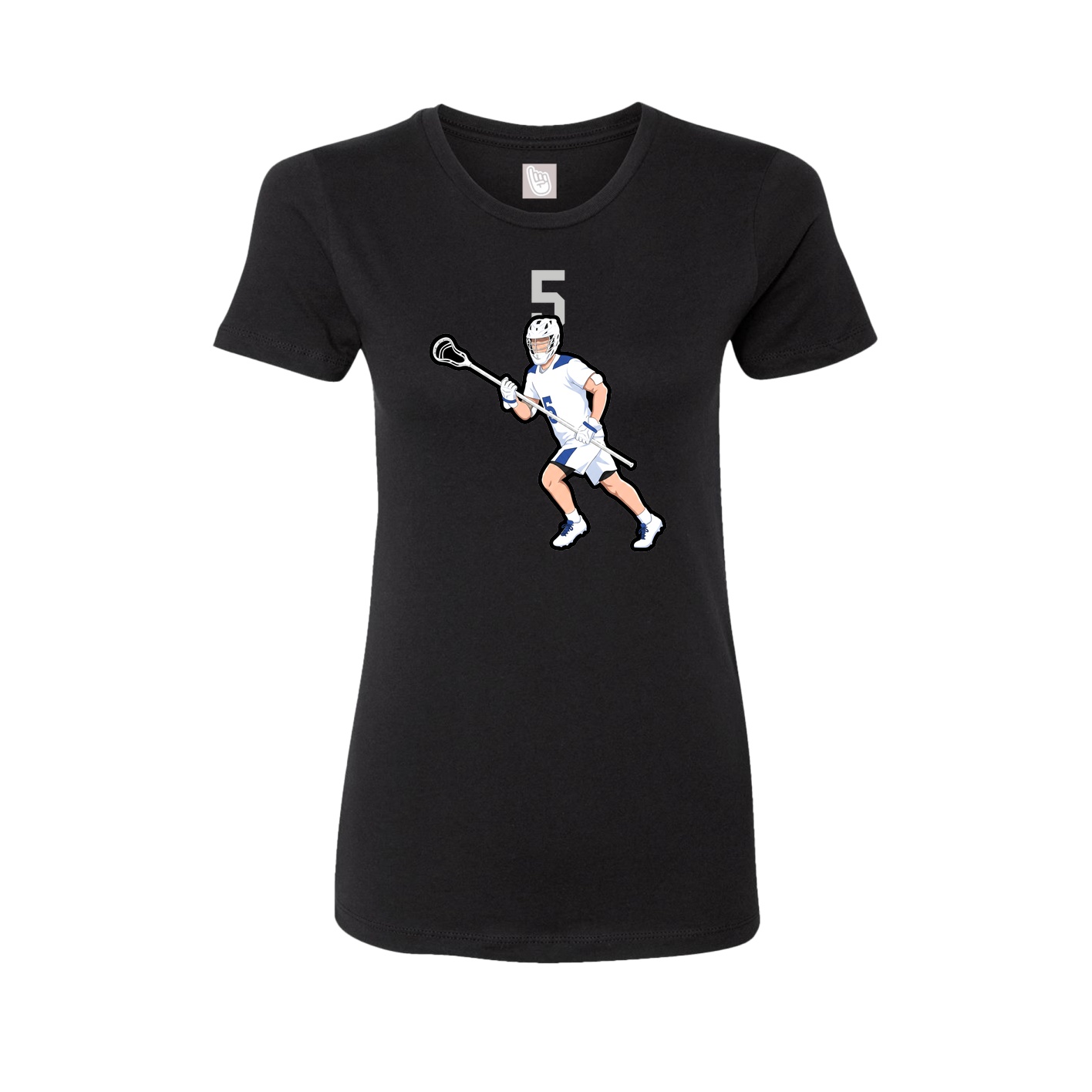 Womens Tee — Number Top in Black