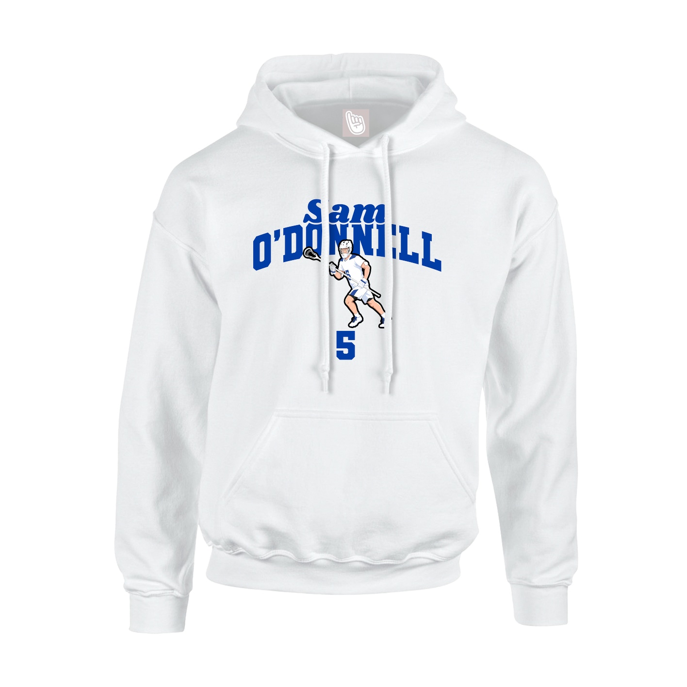 Hoodie — Signature Arch in White