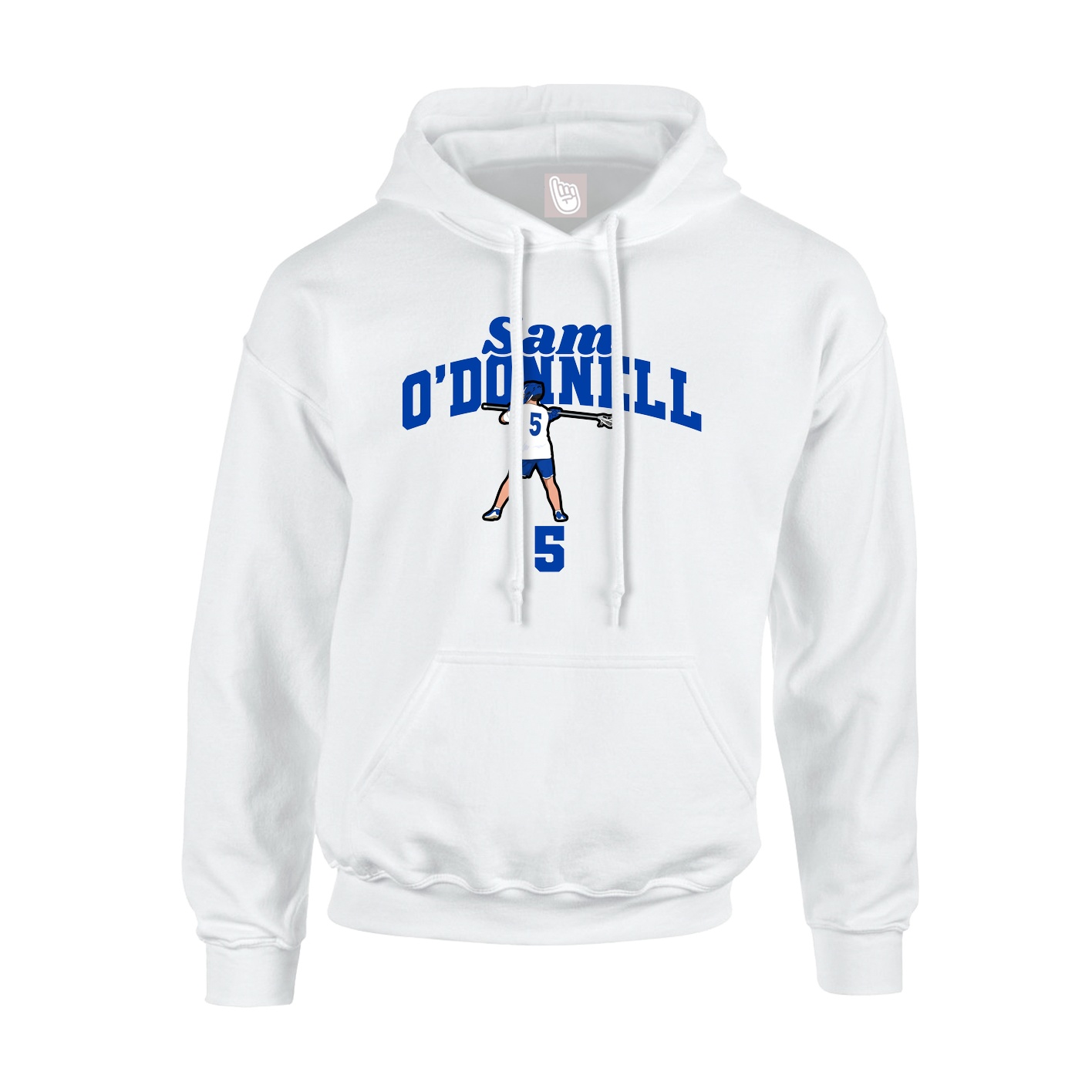 Youth Hoodie — Signature Arch in White