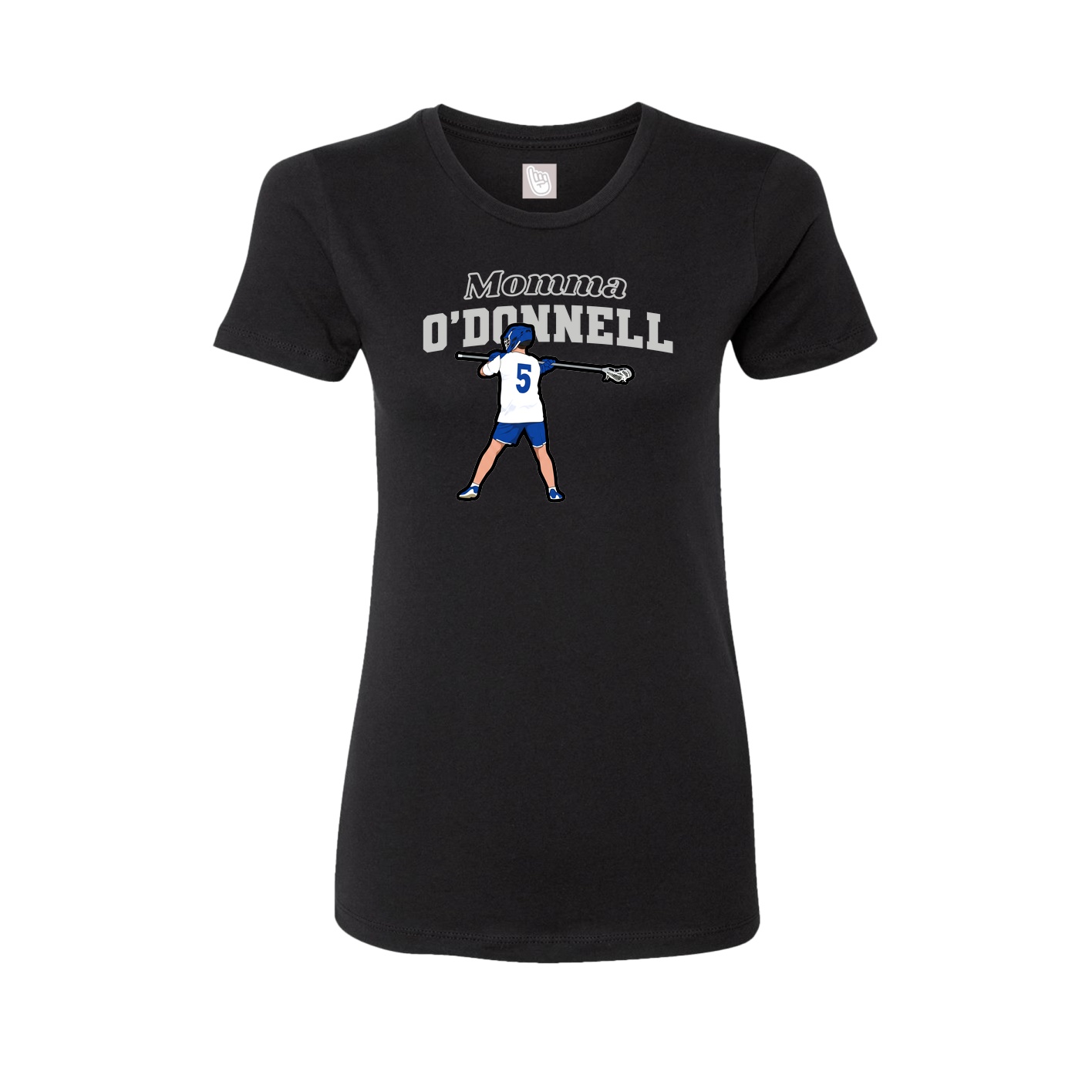 Womens Tee — Mothers Day Block in Black