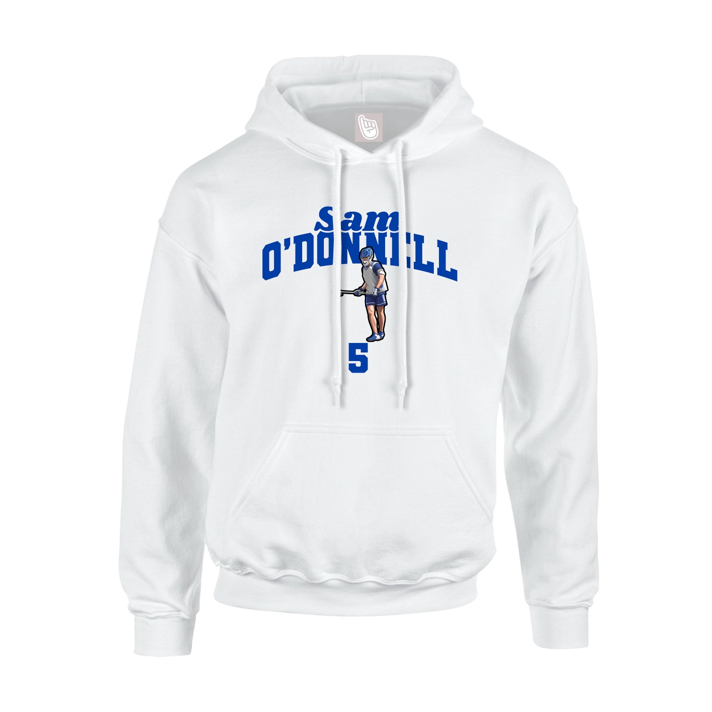 Youth Hoodie — Signature Arch in White