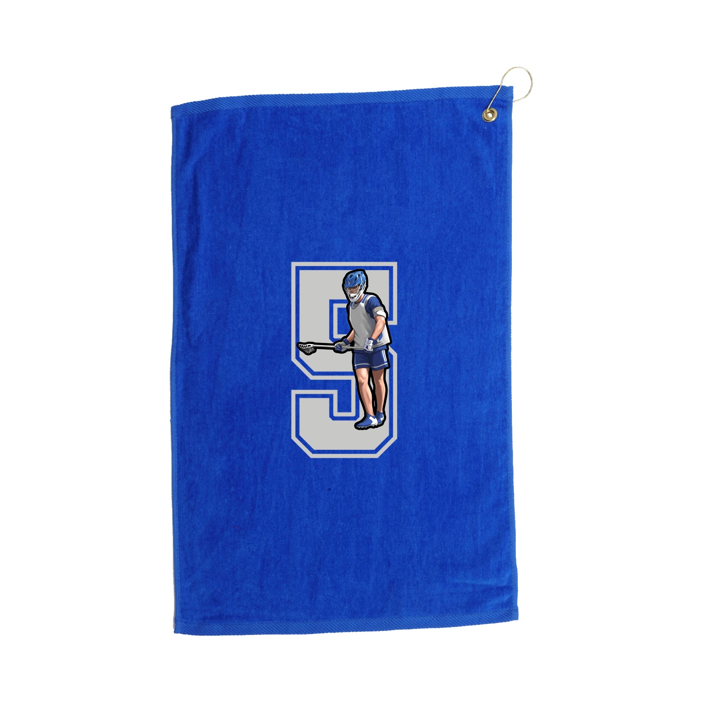Golf Towel — Number in Royal