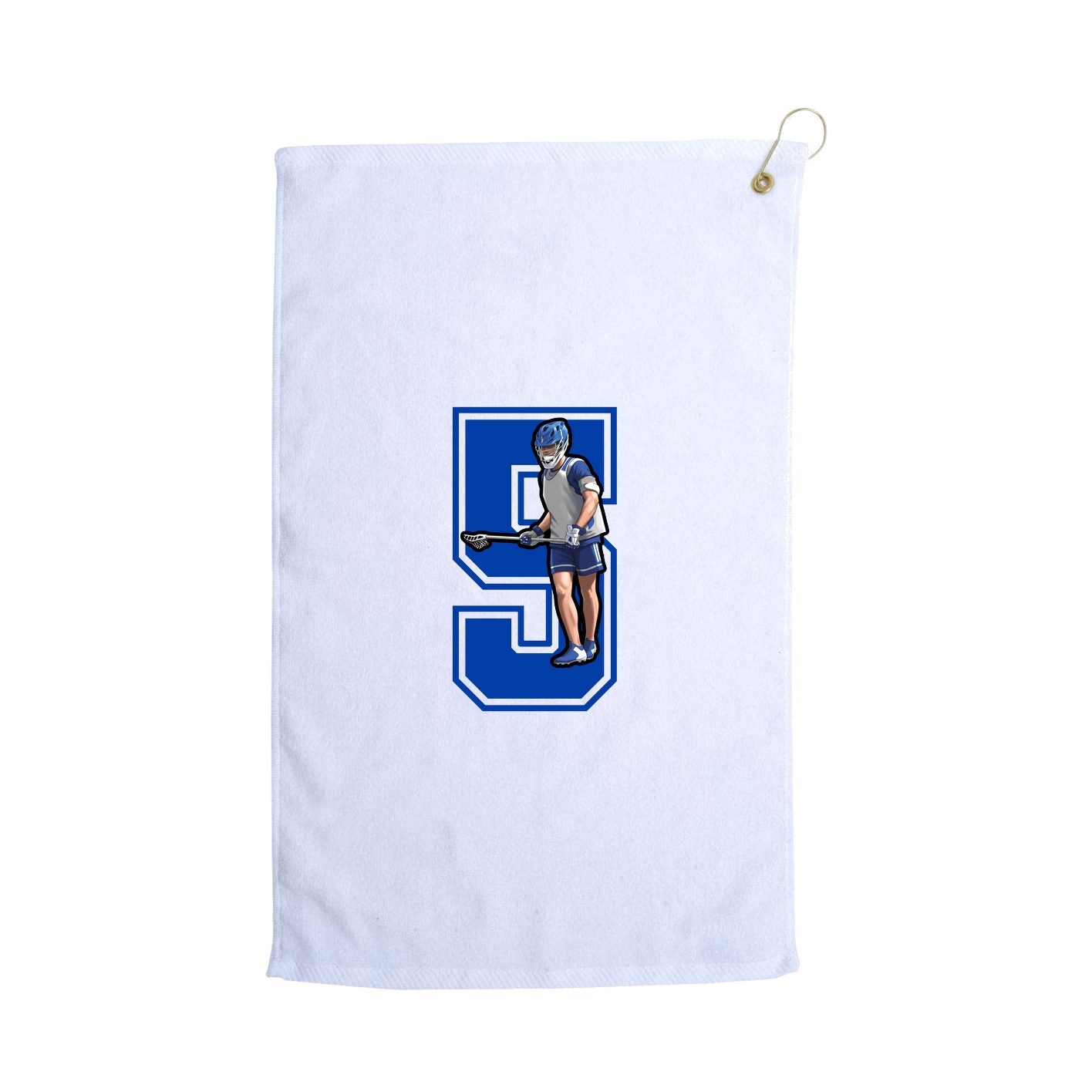 Golf Towel — Number in White