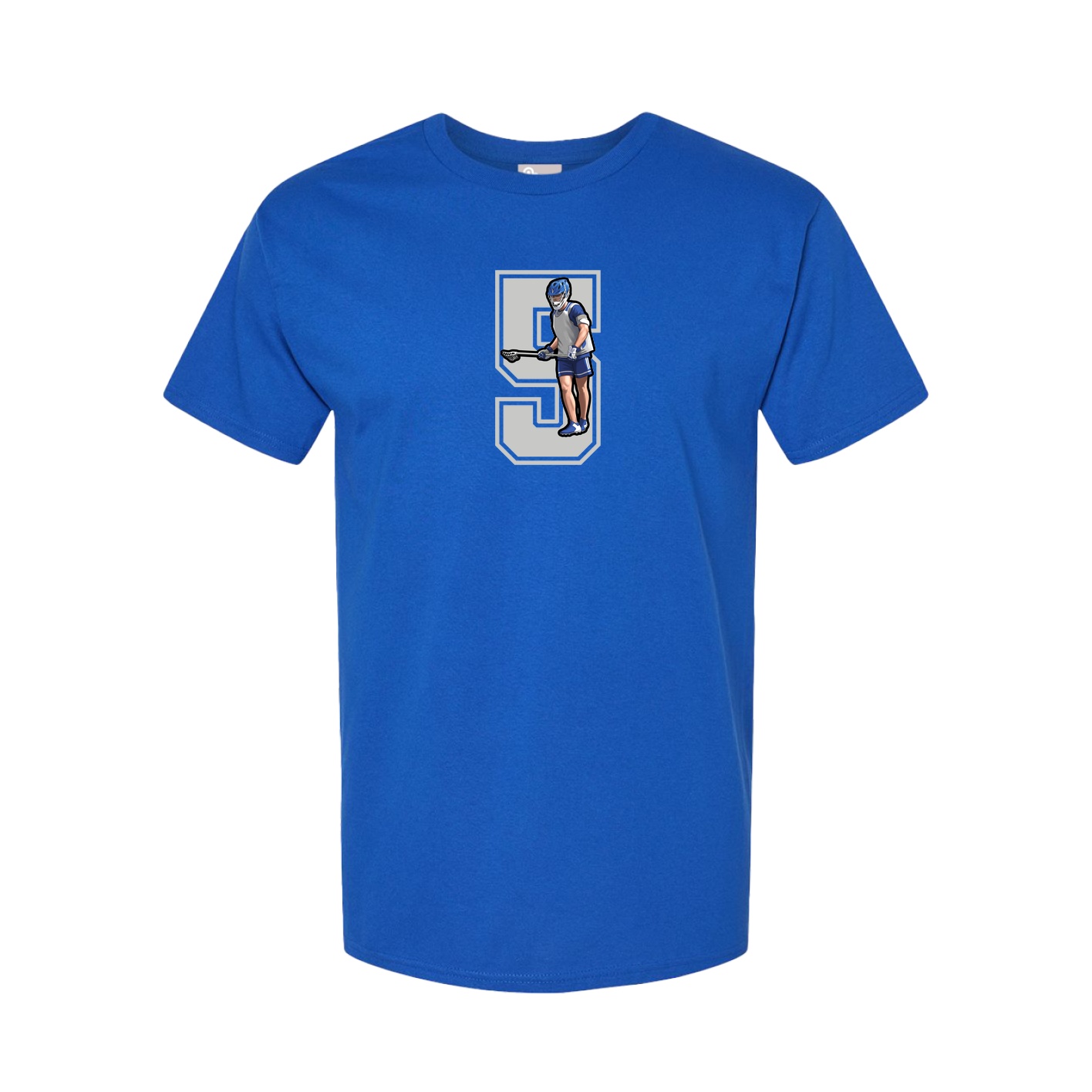 Youth Tee — Number in Royal