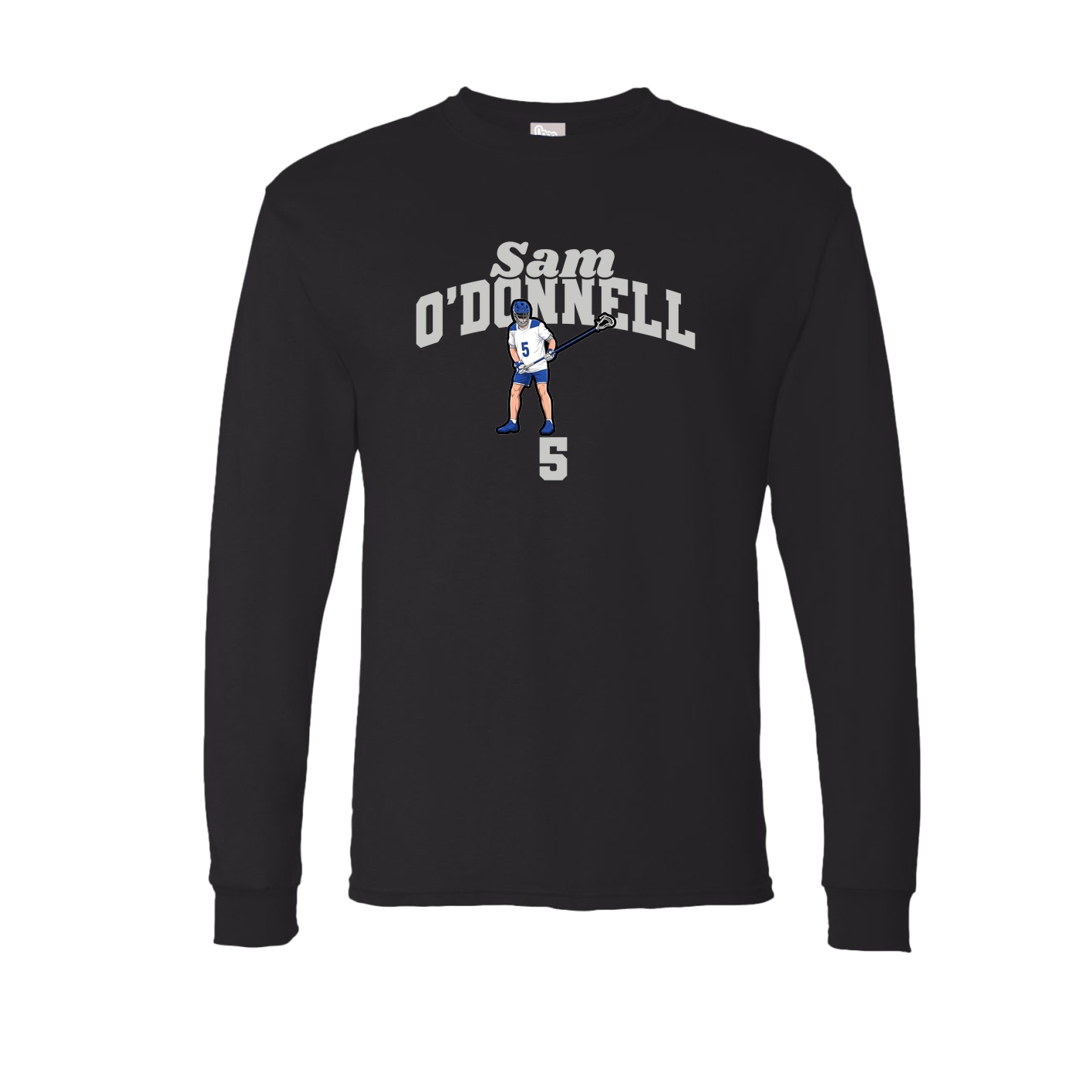 Long Sleeve Tee — Signature Arch in Black