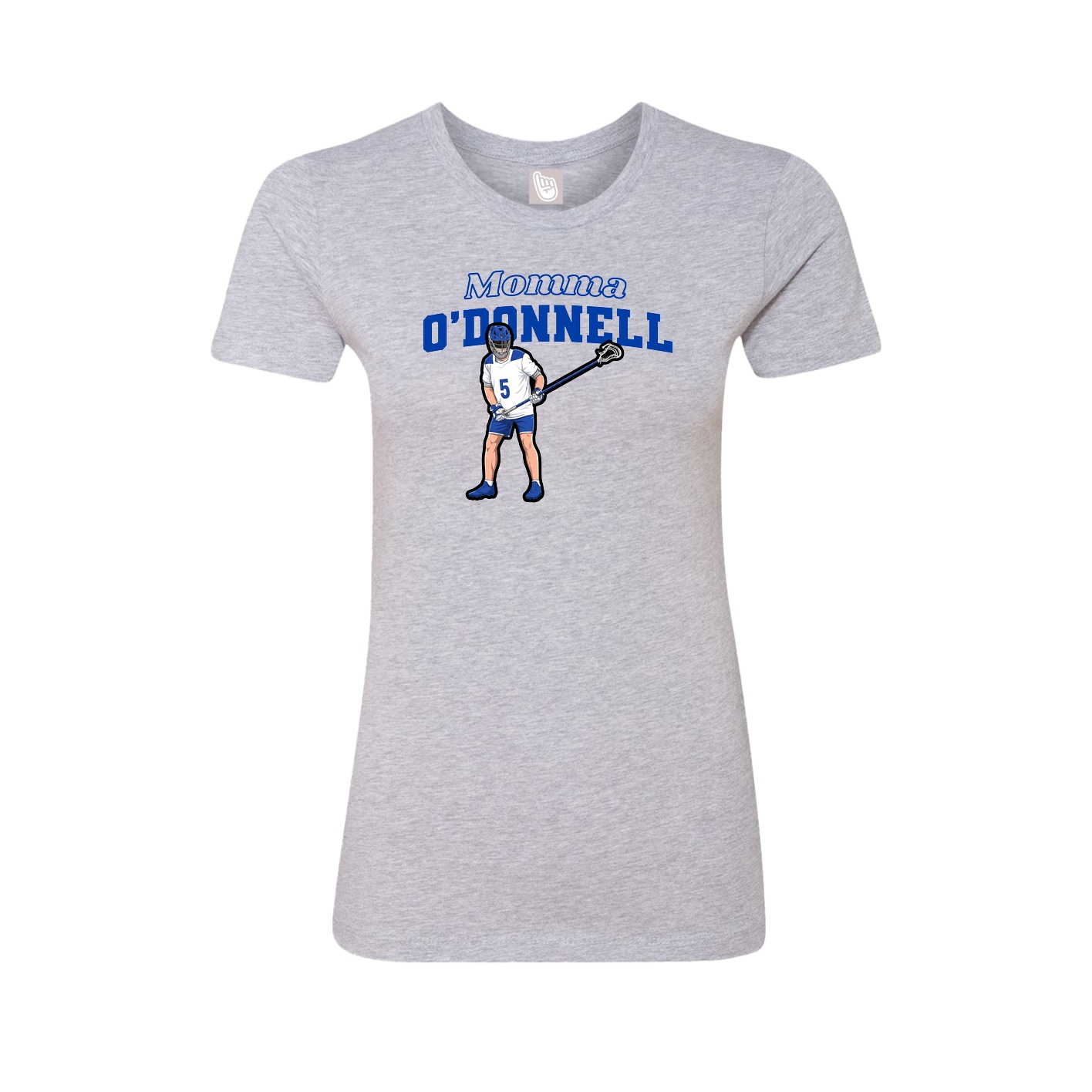 Womens Tee — Mothers Day Block in Grey