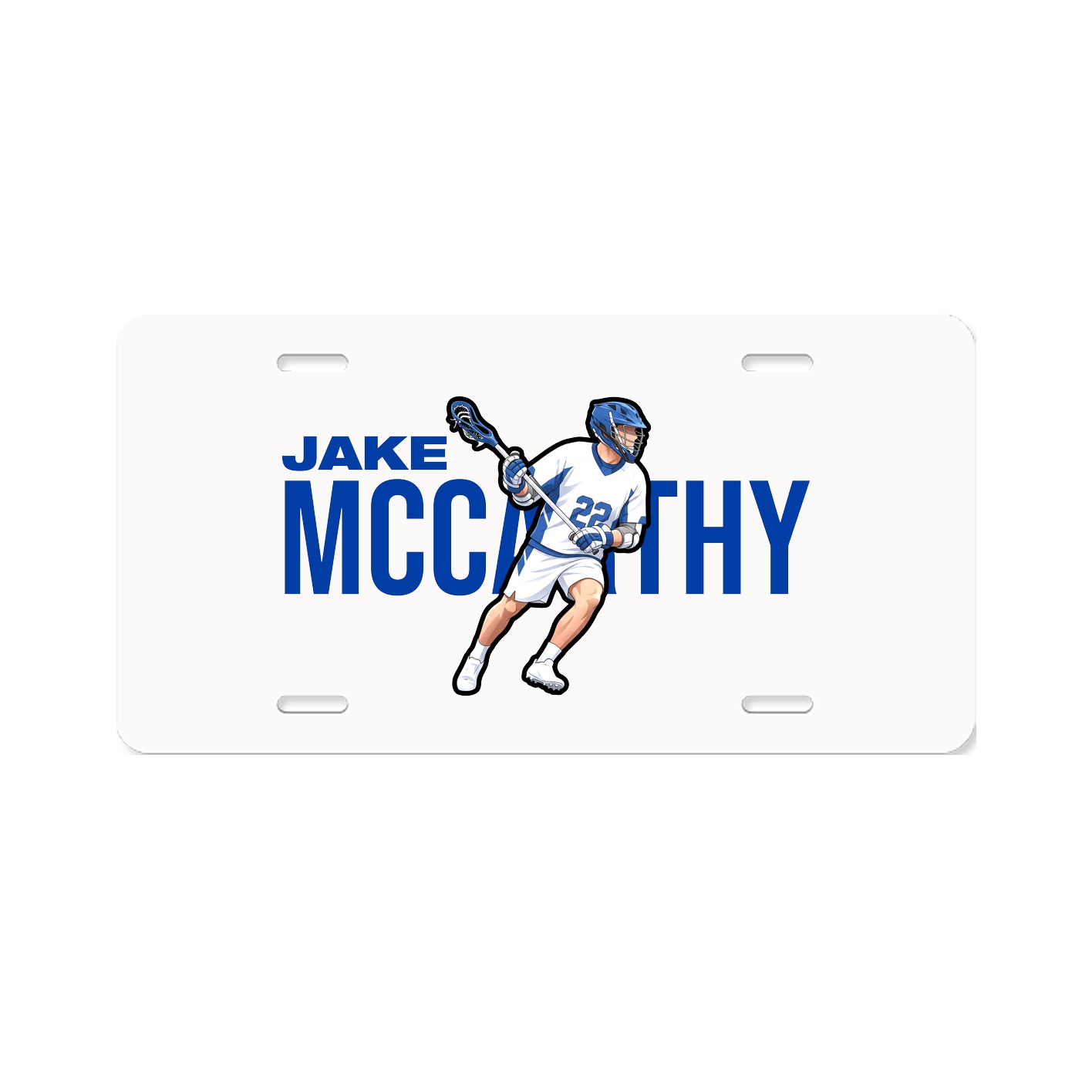 License Plate — Player Name in Classic