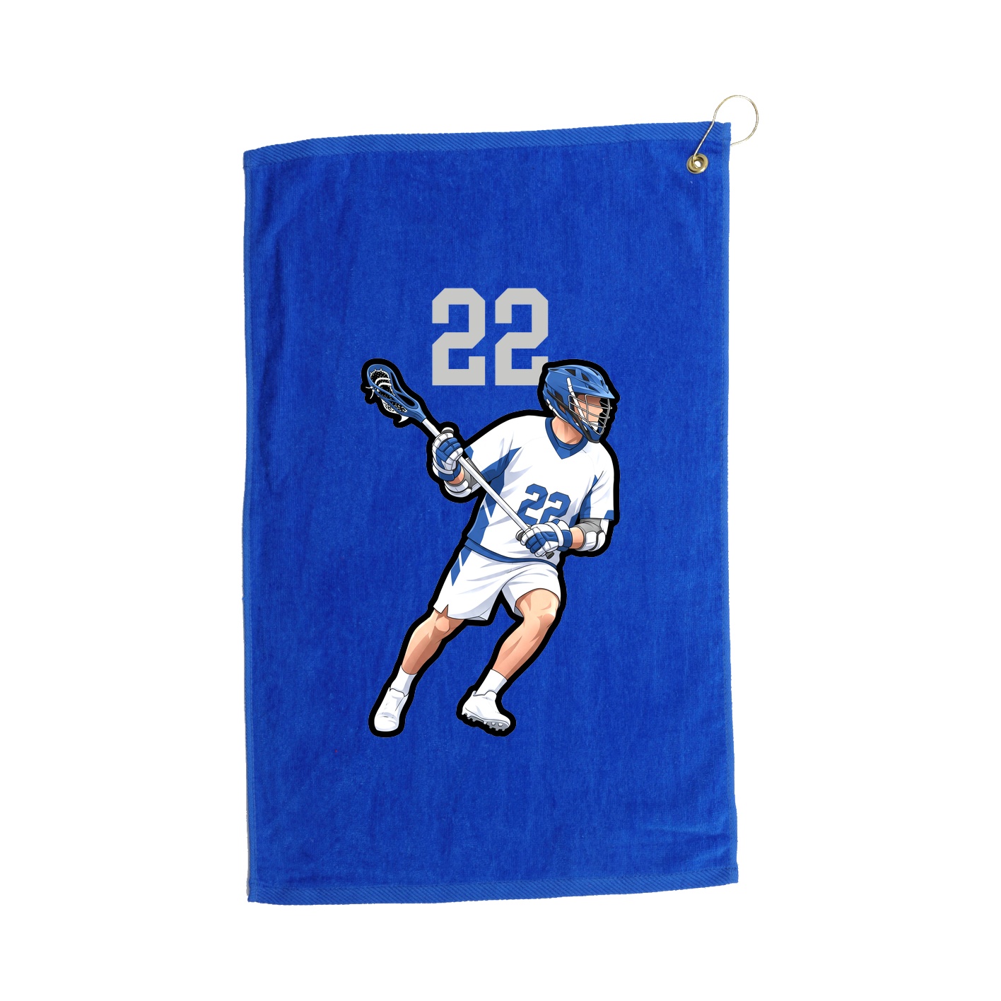 Golf Towel — Number Top in Royal