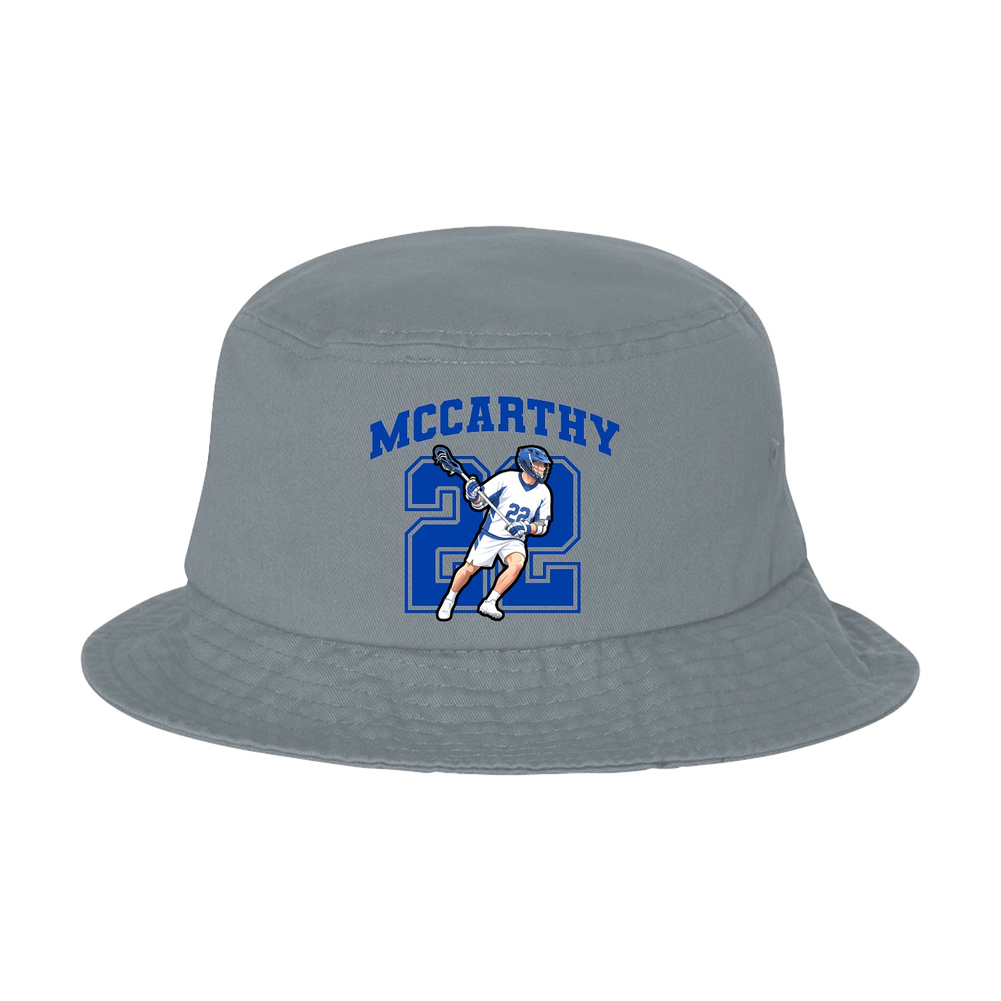 Bucket Cap — Number in Grey
