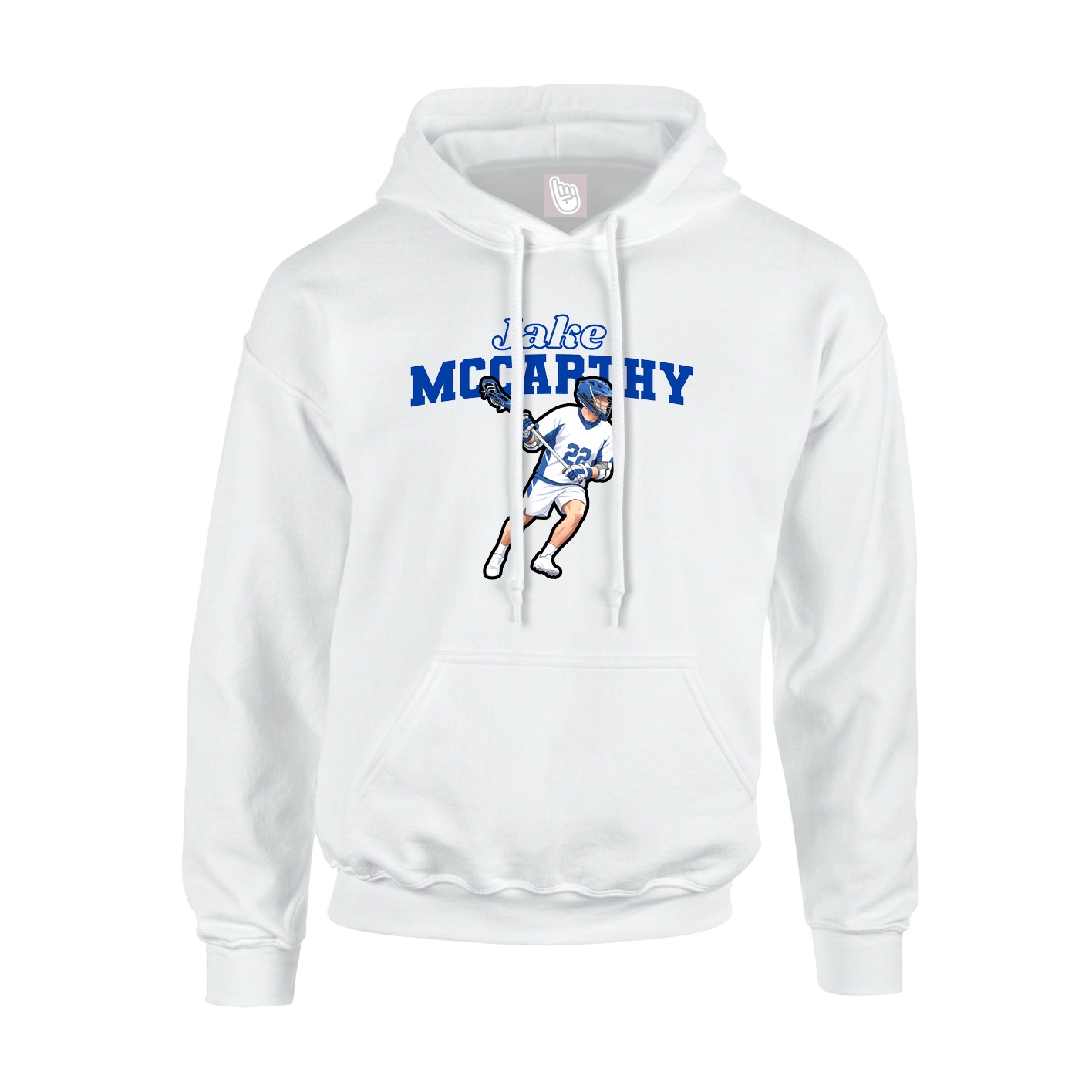 Hoodie — Name Arch in White