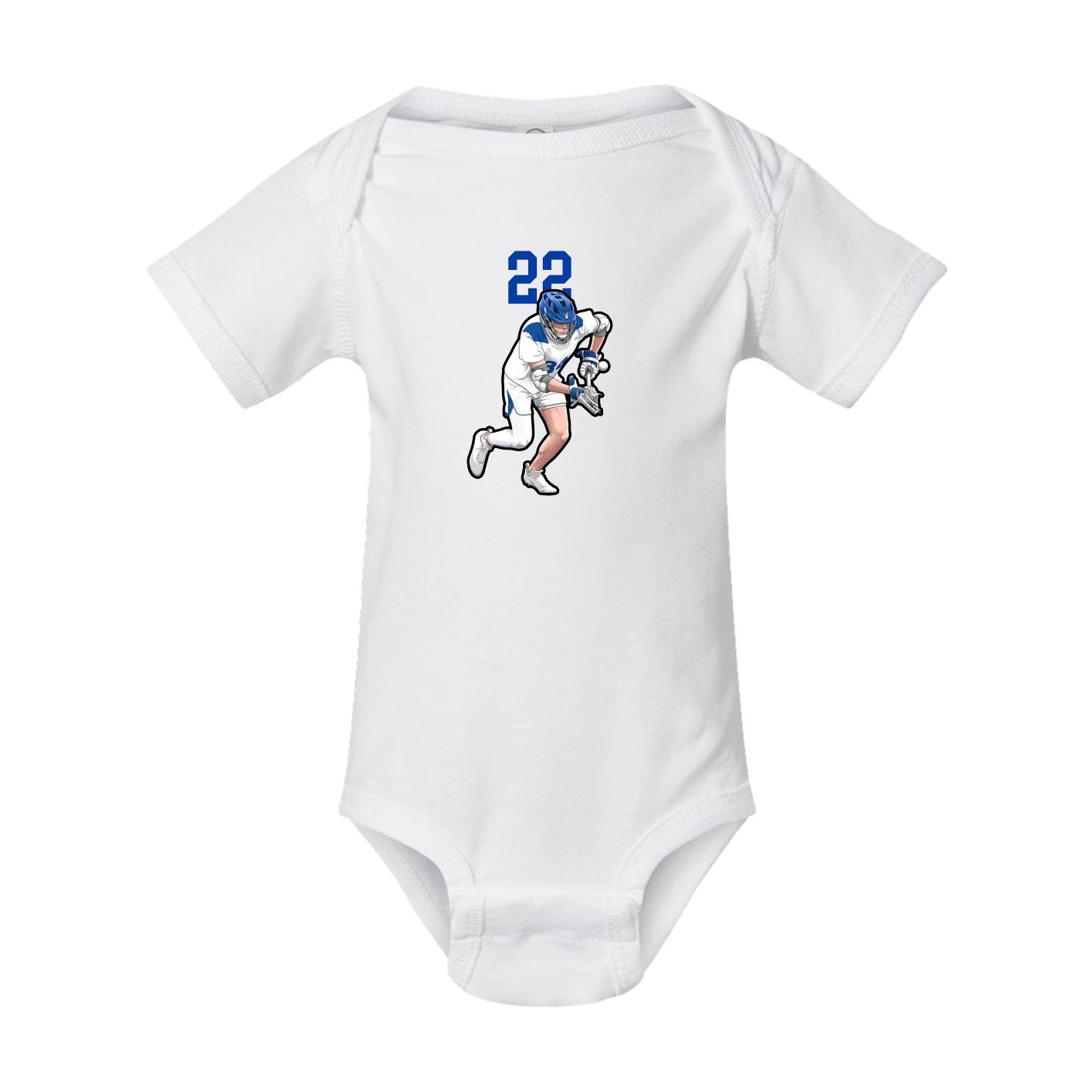 Baby Onesie — Number Top in White