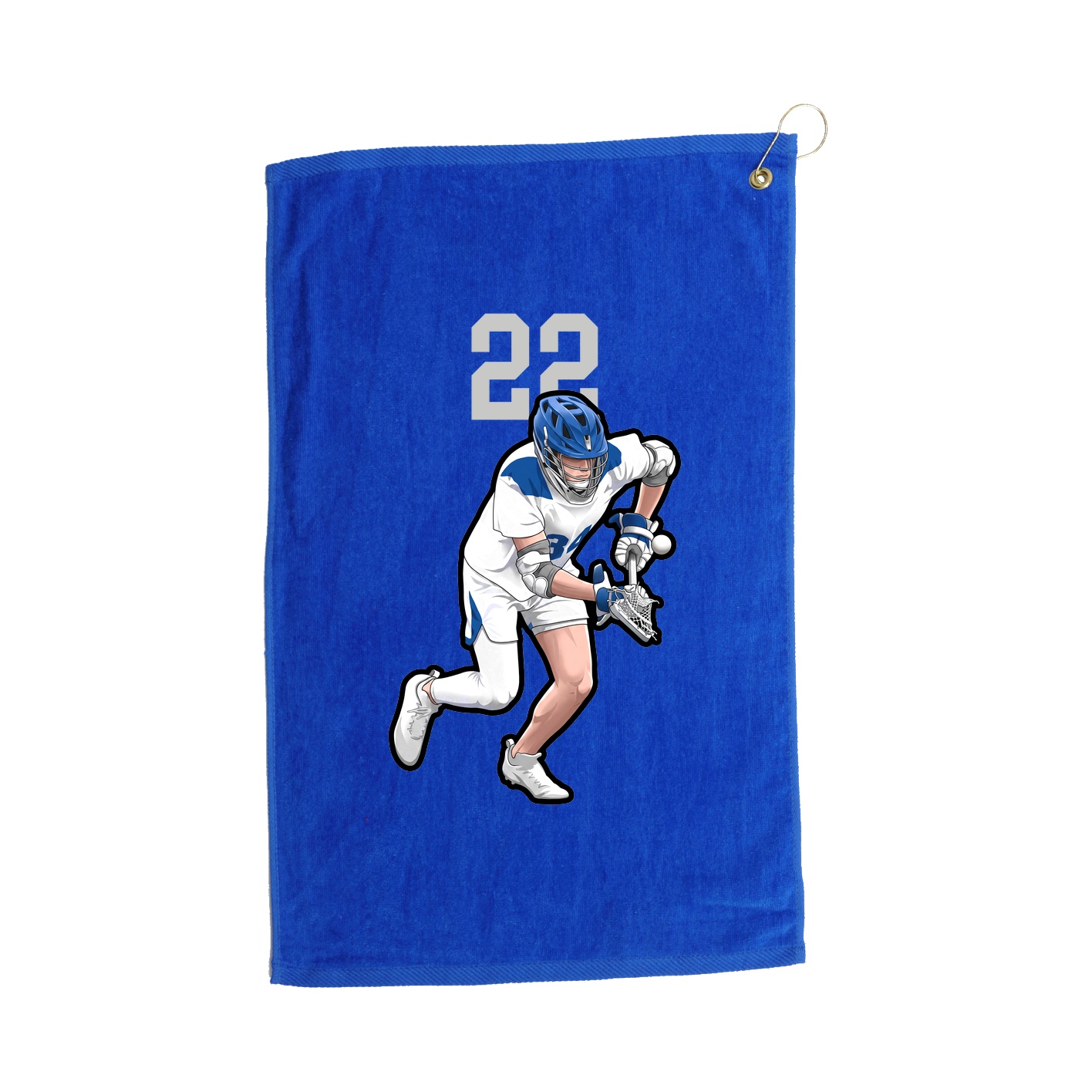 Golf Towel — Number Top in Royal
