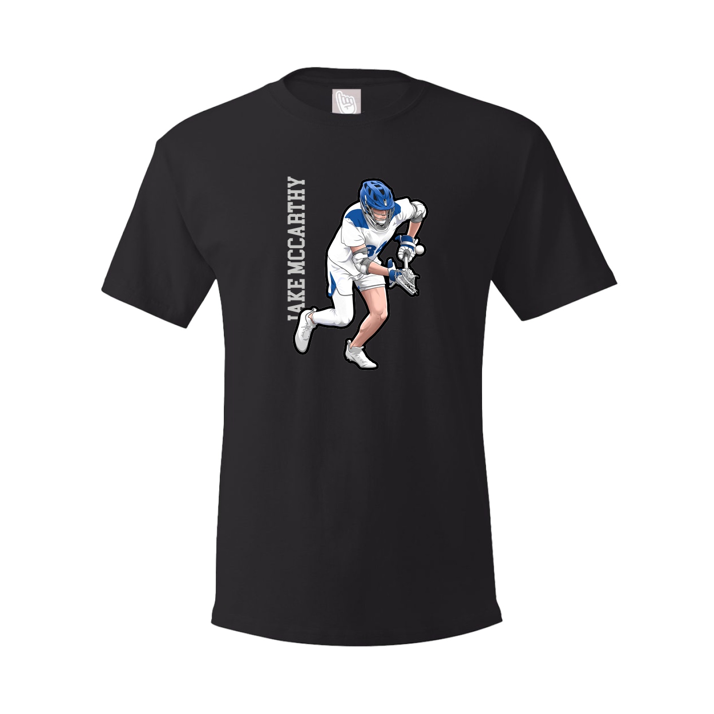Tee — Name Vertical in Black