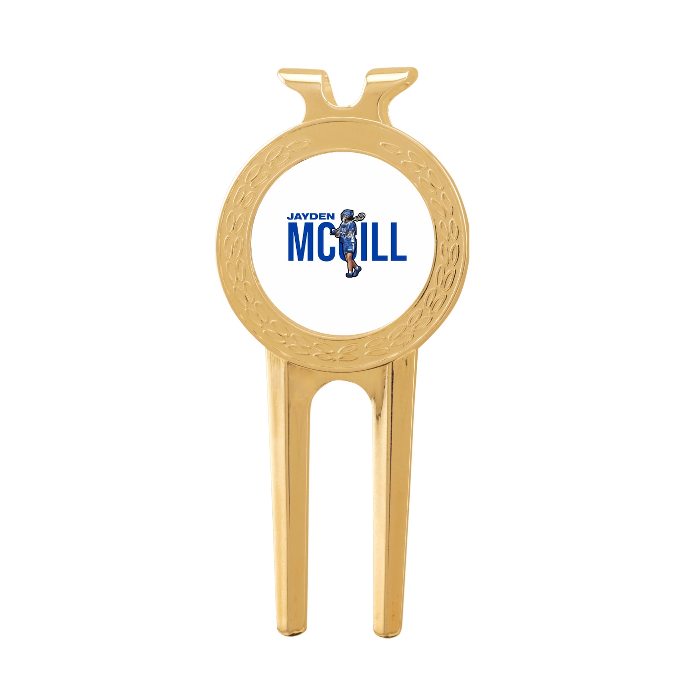 Divot Tool with Ball Marker — Player Name in Classic