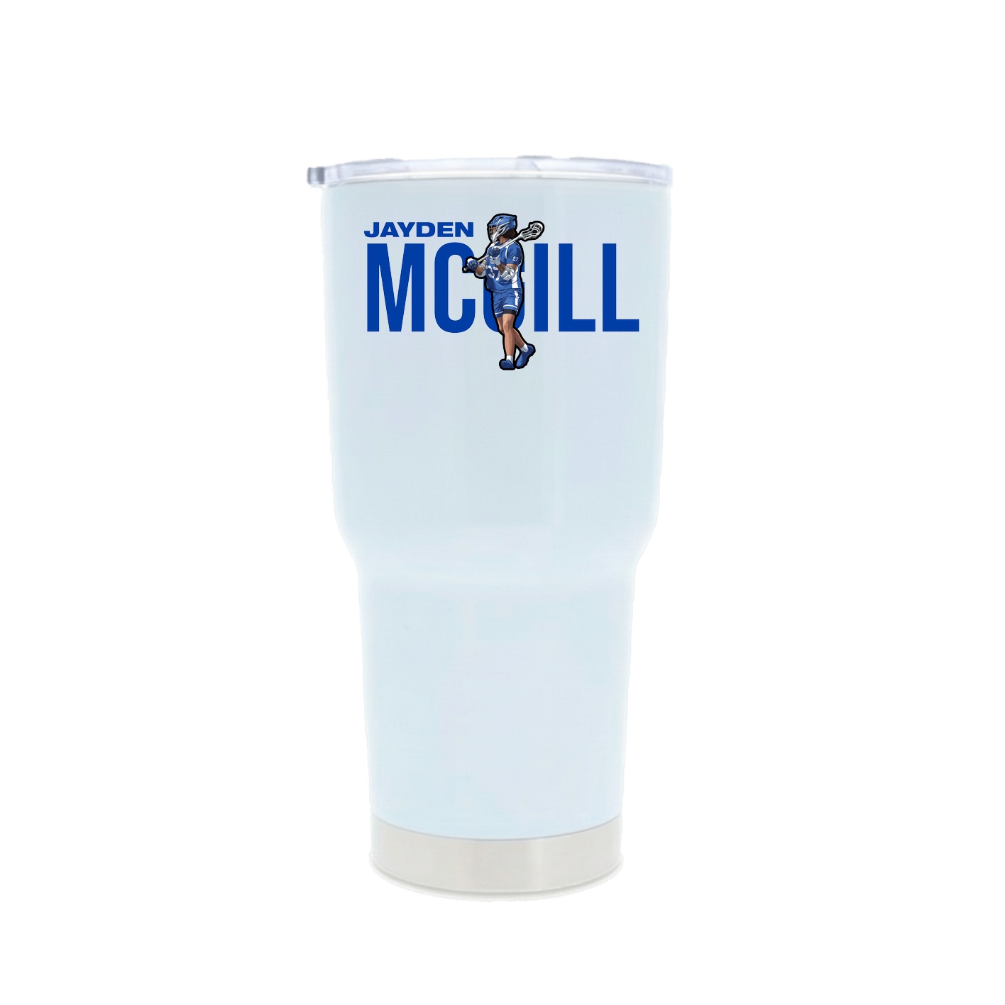 30oz Stainless Steel Tumbler — Player Name in White