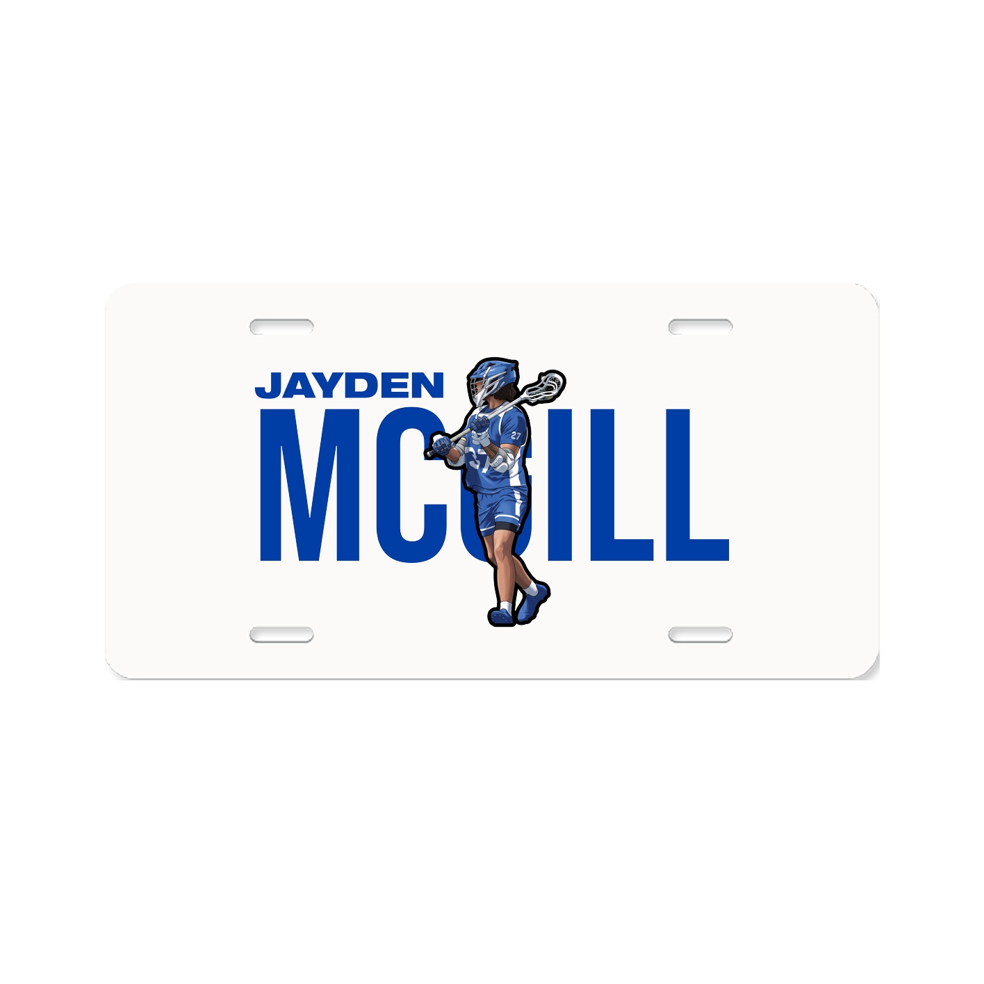 License Plate — Player Name in Classic