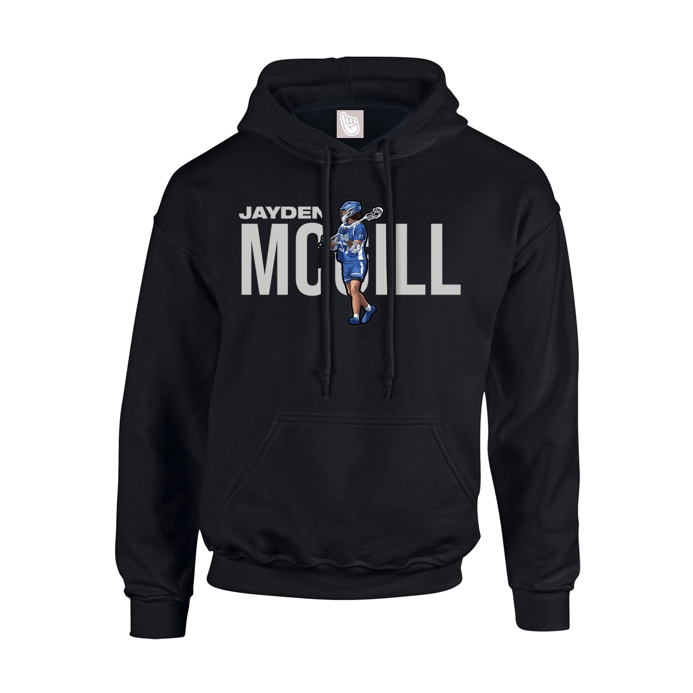 Hoodie — Player Name in Black