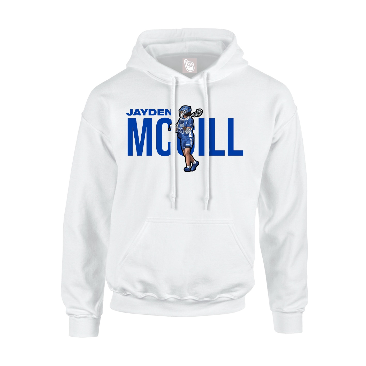 Youth Hoodie — Player Name in White
