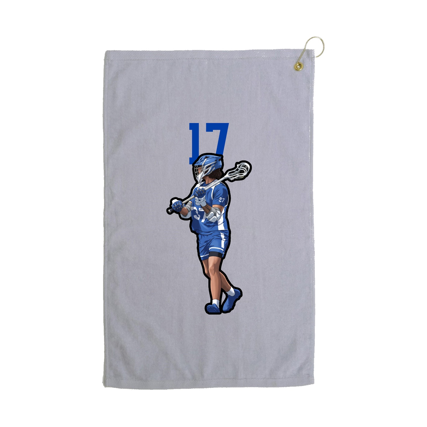 Golf Towel — Number Top in Grey