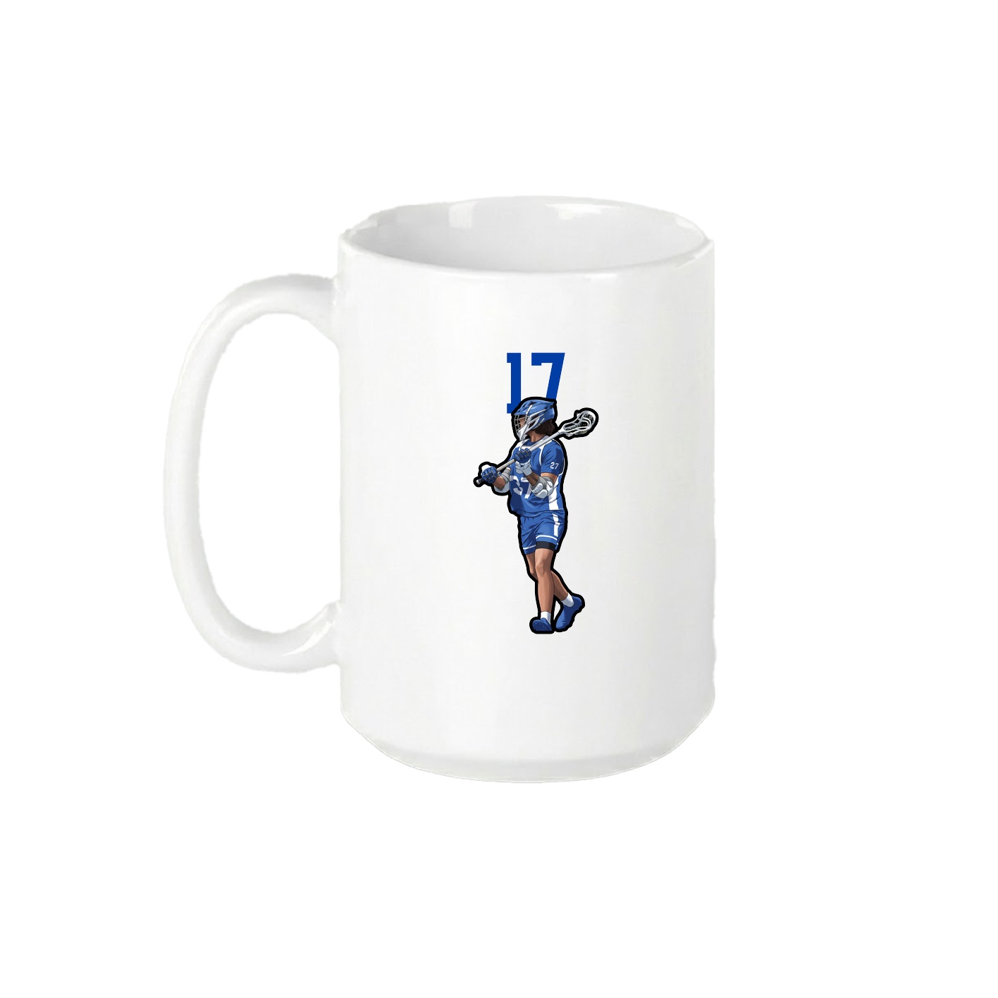15oz Coffee Mug — Number Top in White