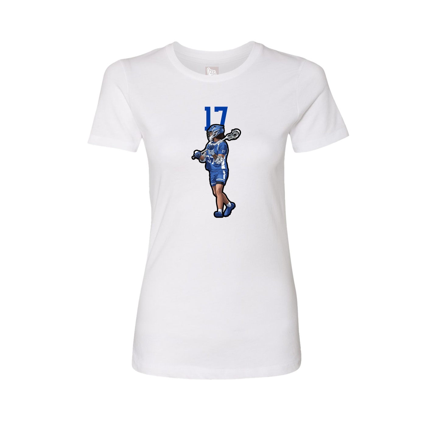 Womens Tee — Number Top in White