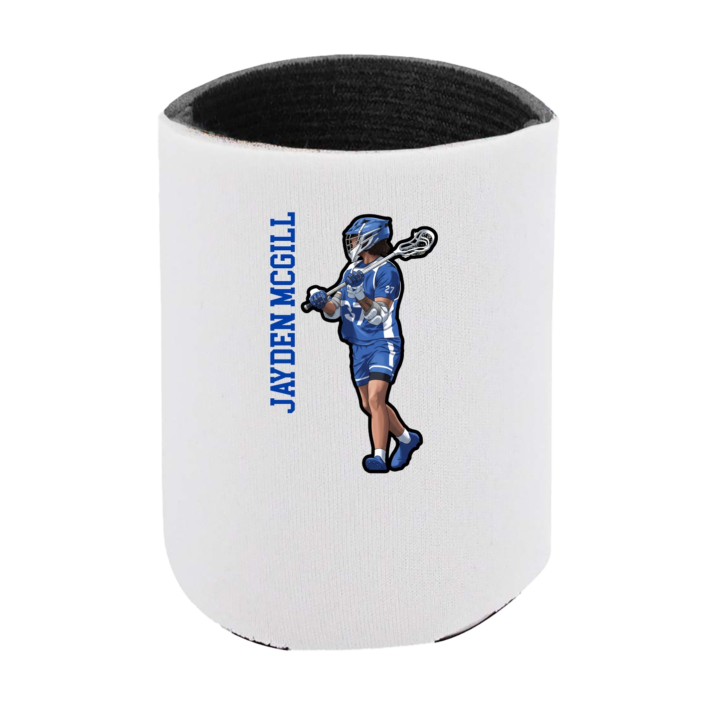 Can Holder — Name Vertical in White