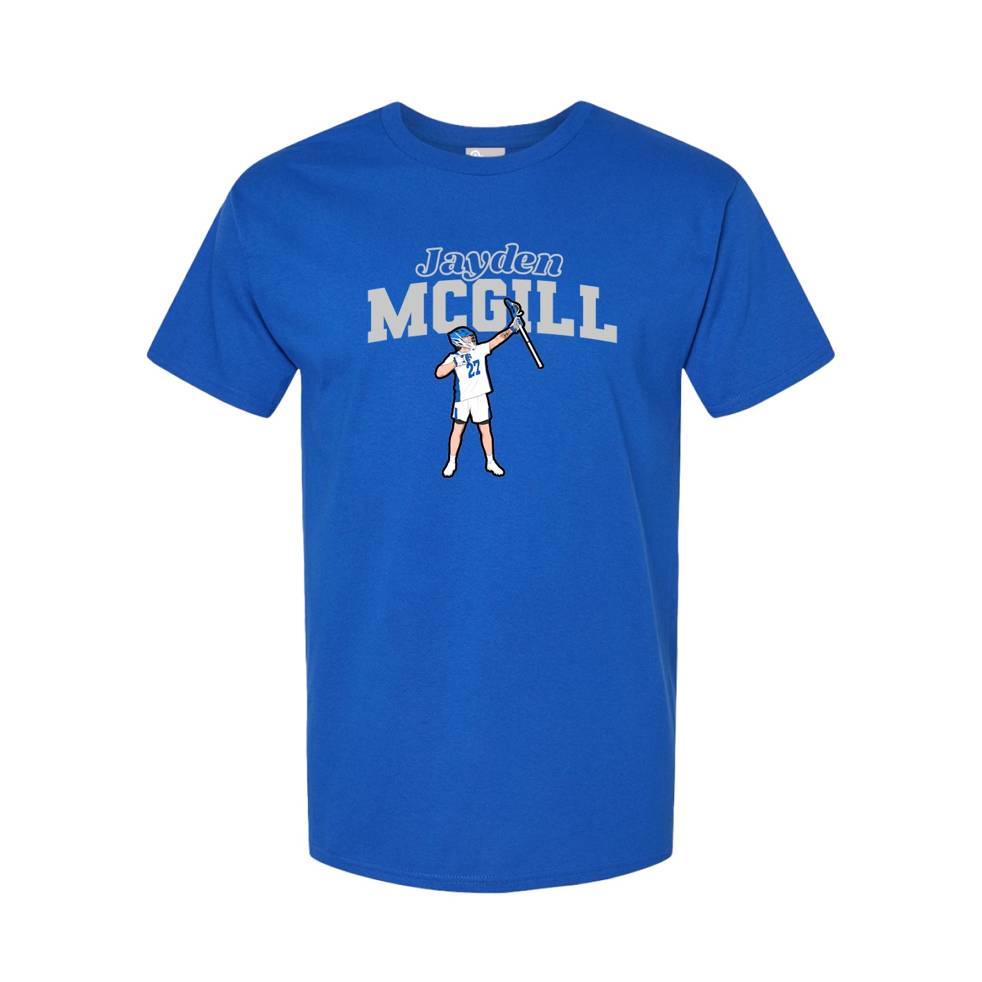 Youth Tee — Name Arch in Royal