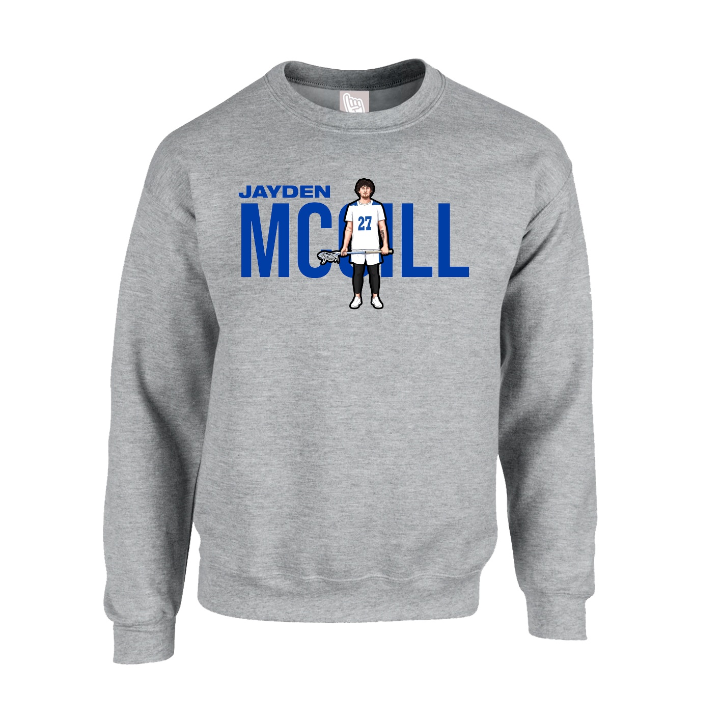 Fleece Crew — Player Name in Grey