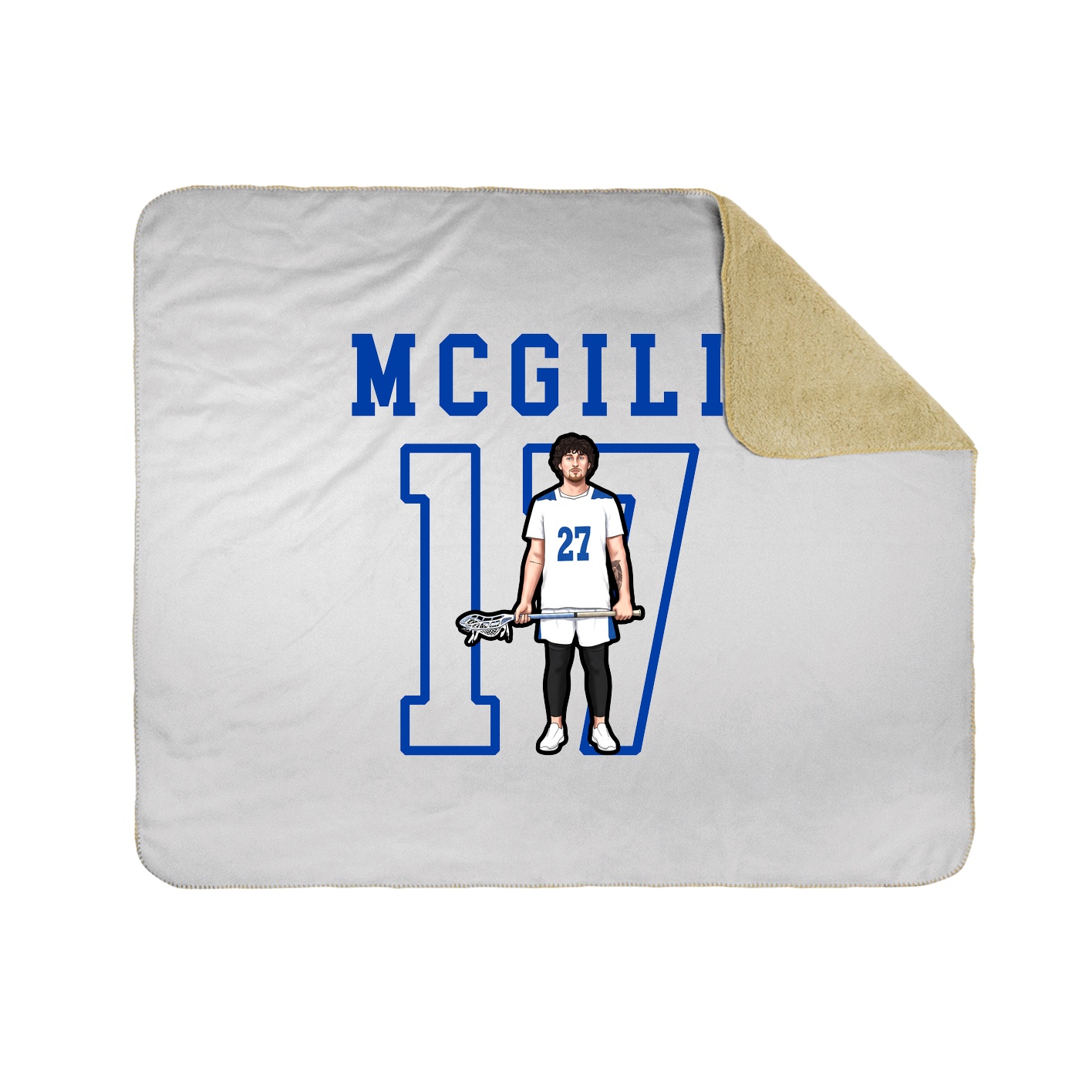 Throw Blanket — Shirsey in White