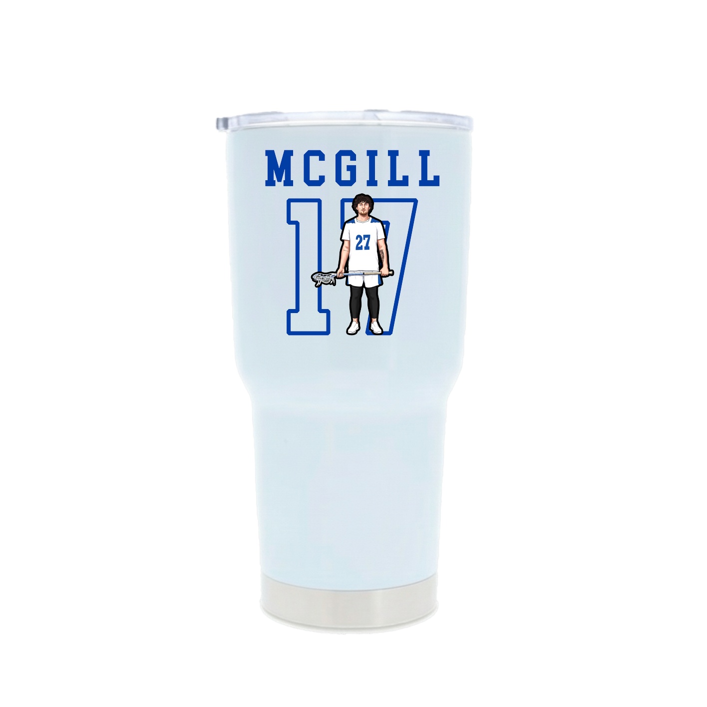 30oz Stainless Steel Tumbler — Shirsey in White