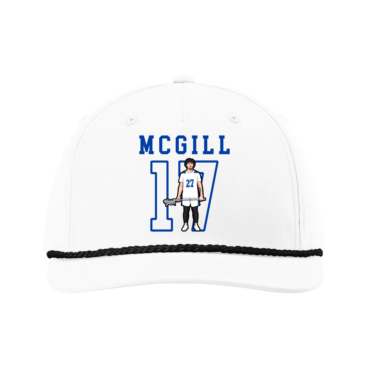 Five-Panel Classic Rope Cap — Shirsey in White