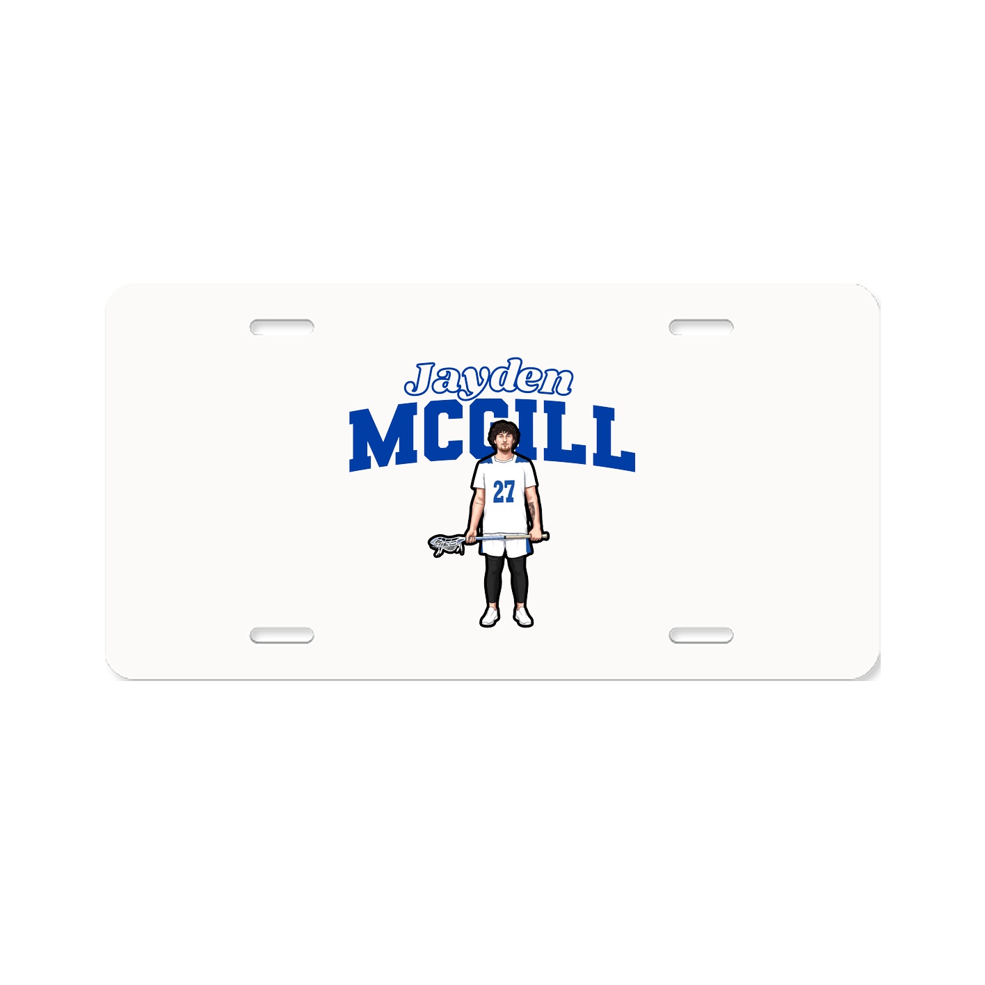 License Plate — Name Arch in Classic