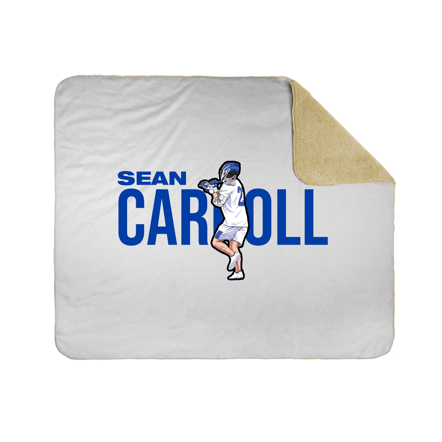 Throw Blanket — Player Name in White
